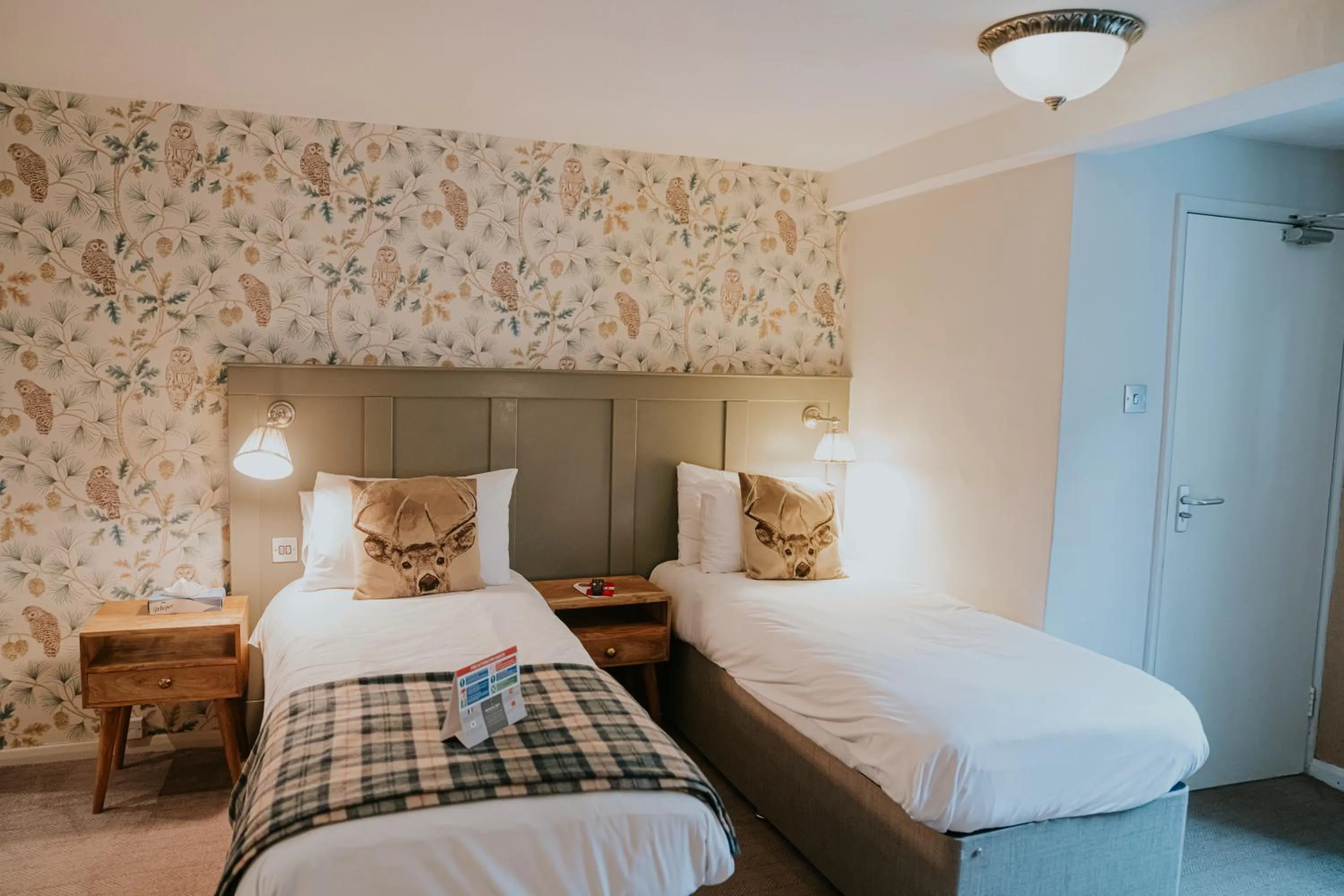 Bed in Redesdale Arms Hotel