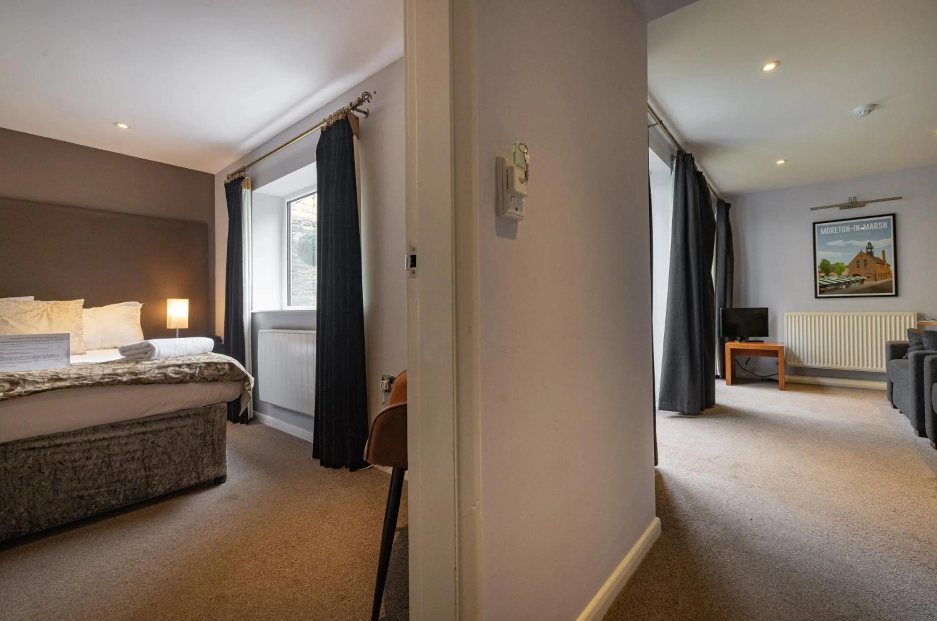 Bed in Redesdale Arms Hotel