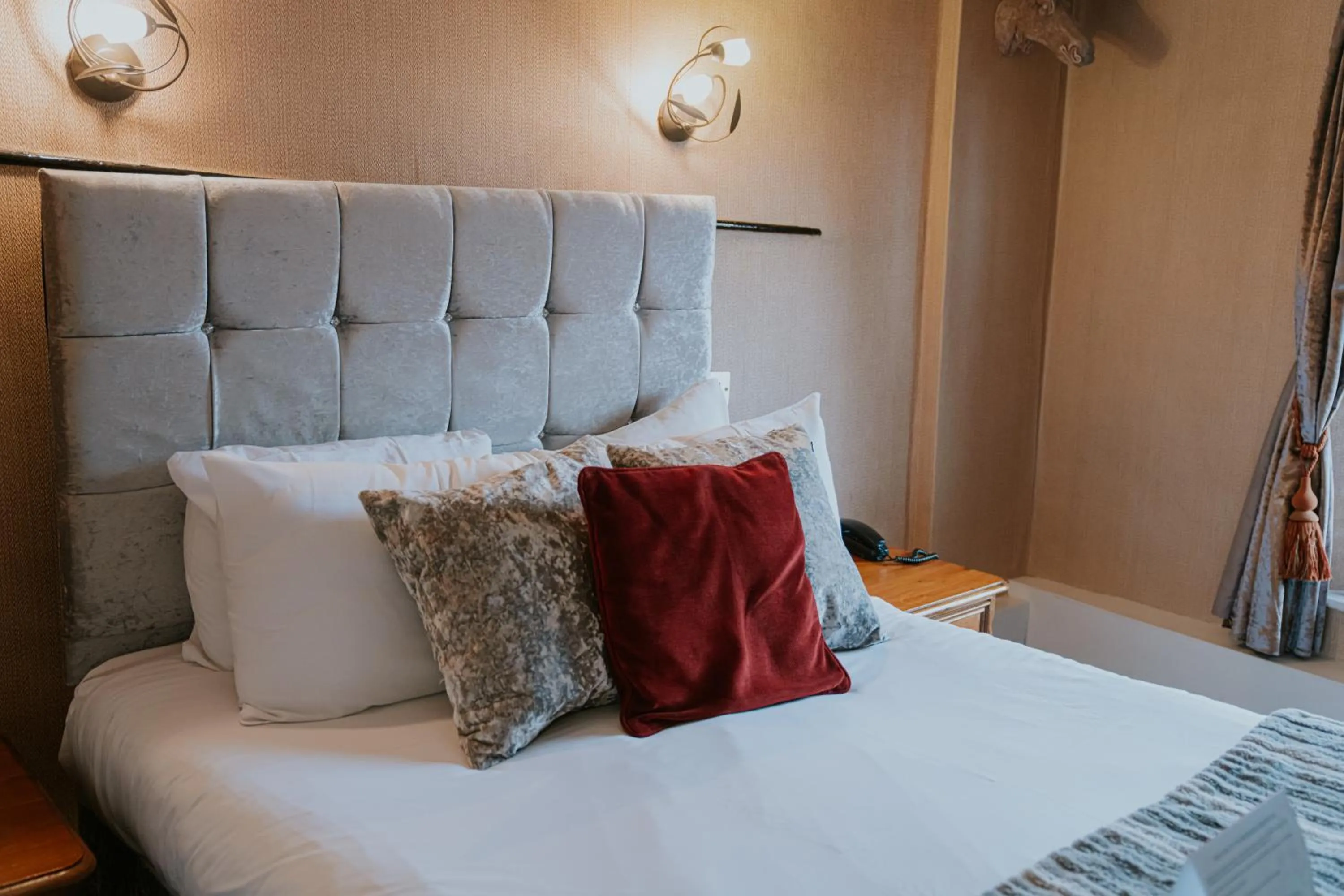 Bed in Redesdale Arms Hotel