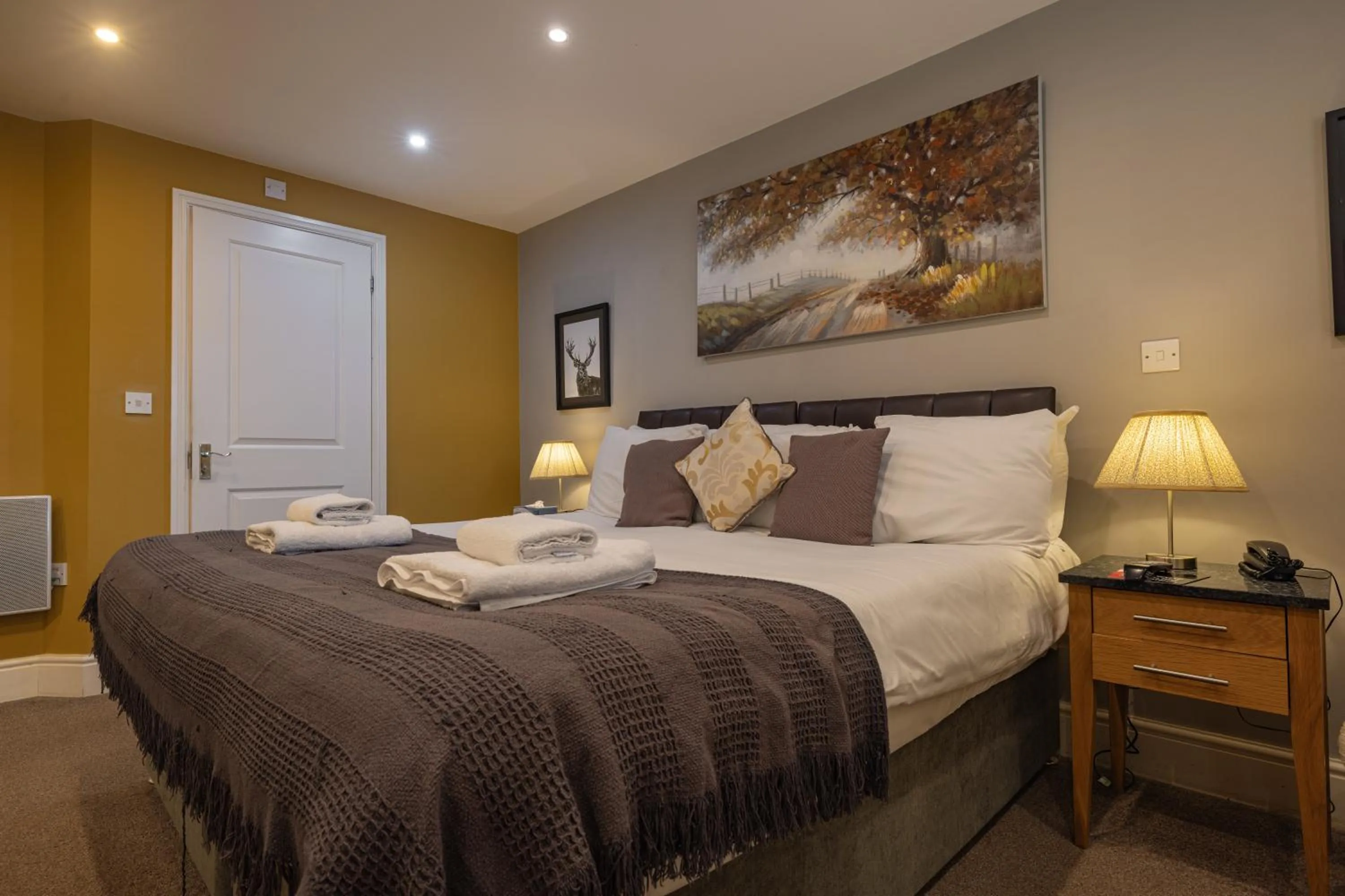 Bed in Redesdale Arms Hotel