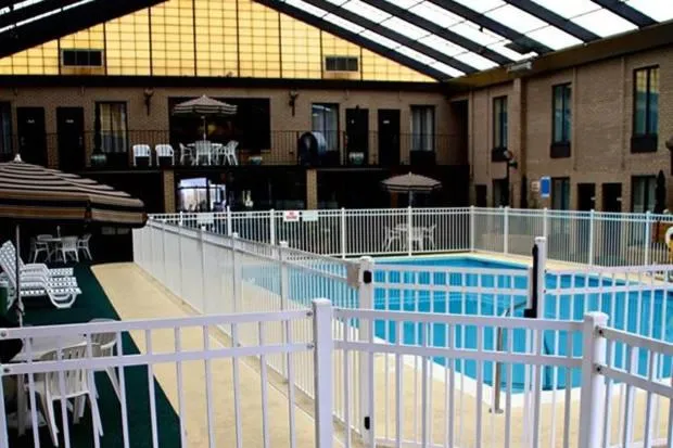 Pool view in GOLD VAULT INN