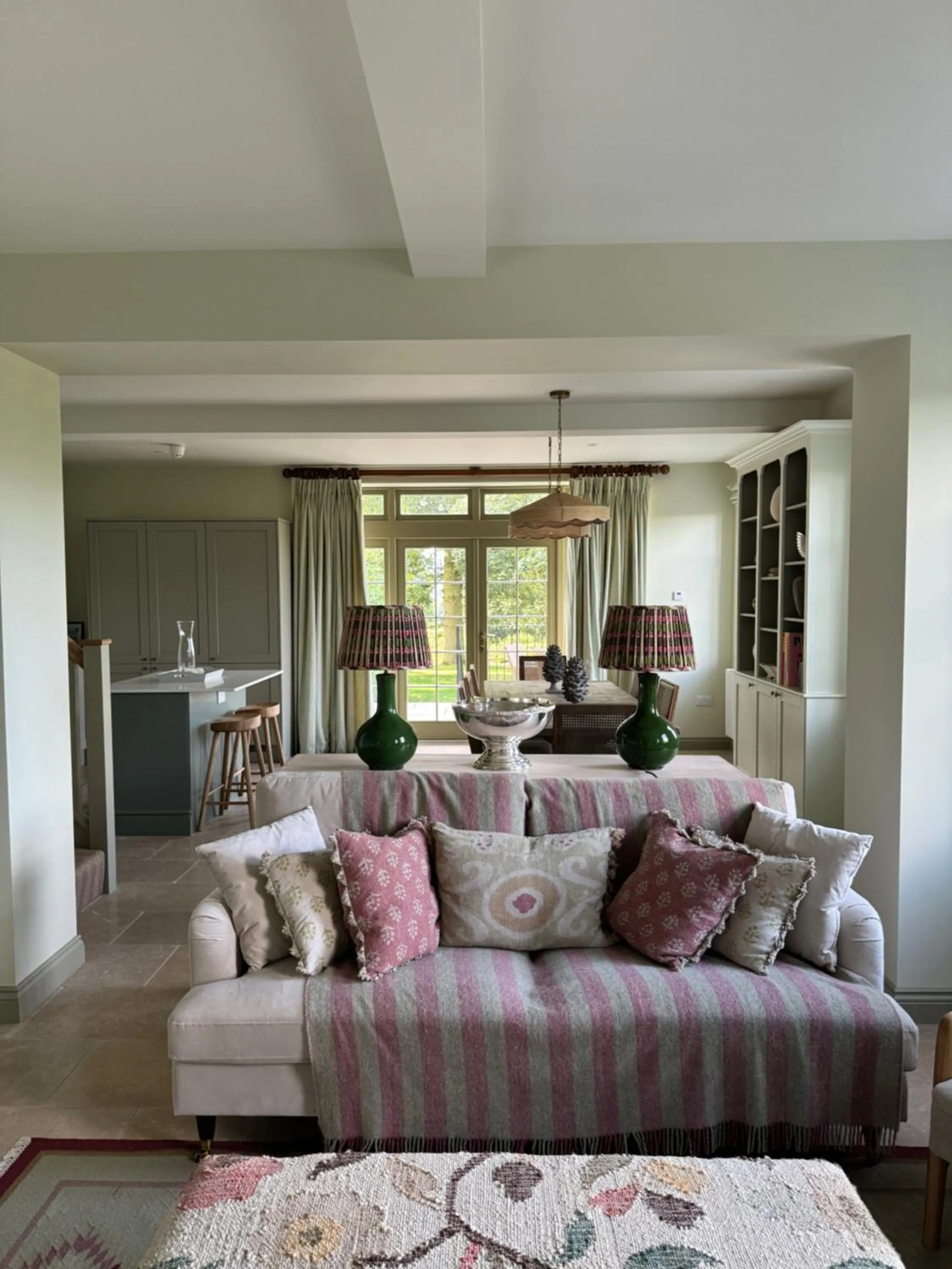 Living room in The Retreat, Elcot Park
