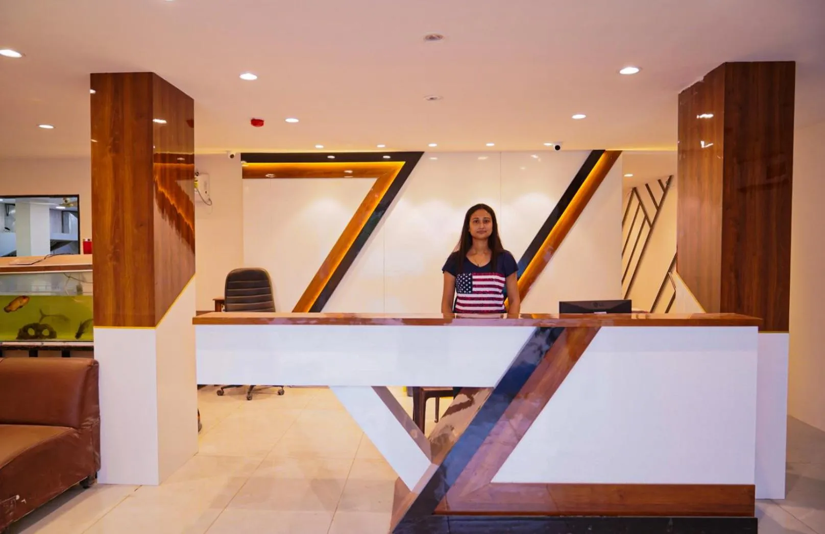 Lobby or reception in The Flamboyant Natraj