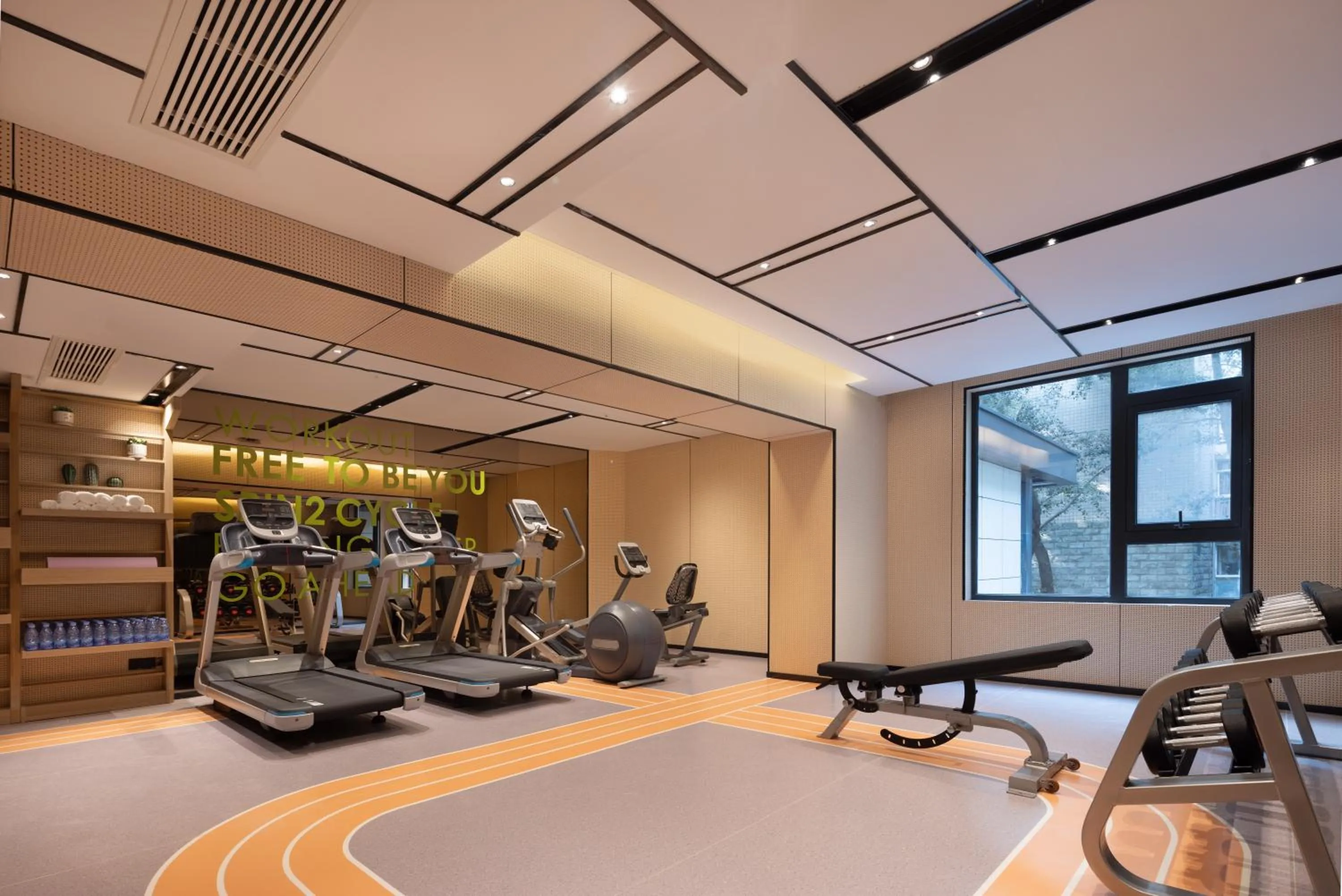 Fitness centre/facilities in Home2 Suite by Hilton Chongqing Jiangbei