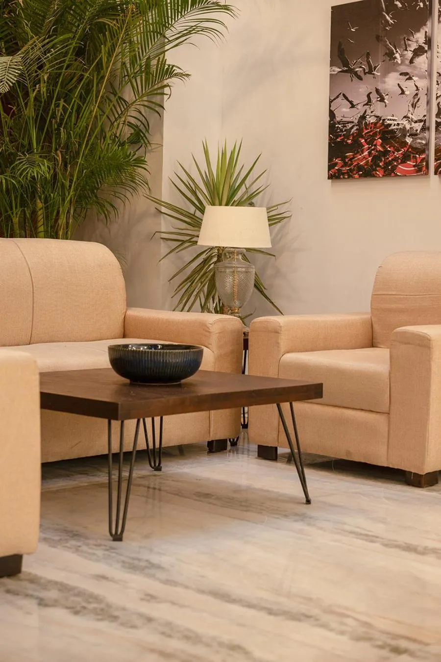 Seating area in Firebrick Boutique Residences - AMETHYST HOUSE