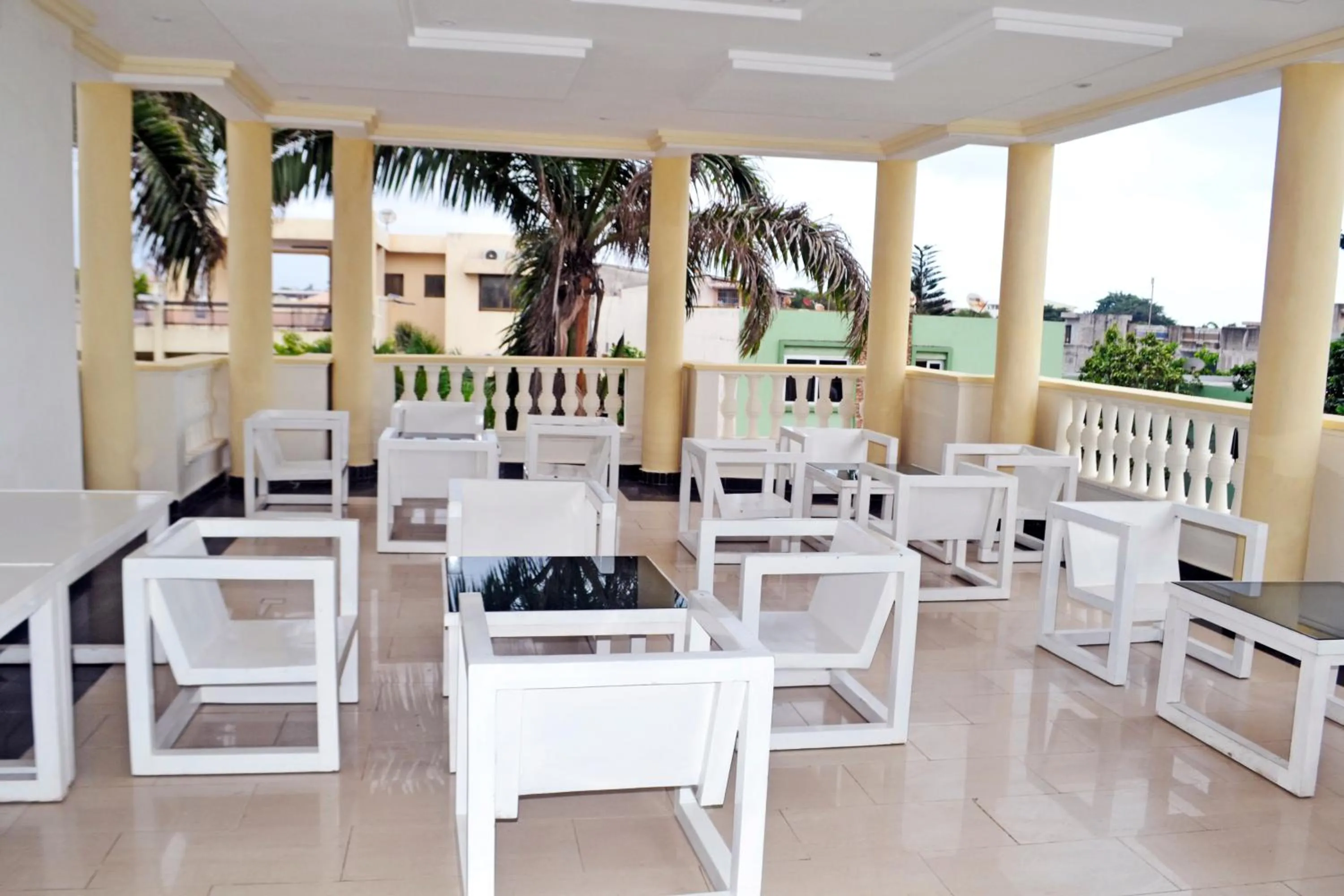 Patio in Beach Sand Hotel & Resort, Cotonou