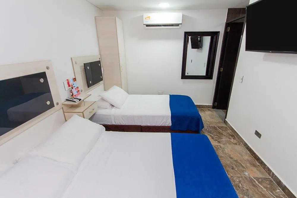 air conditioner, Bed in Hotel deluxe oasis de la colina boutique
