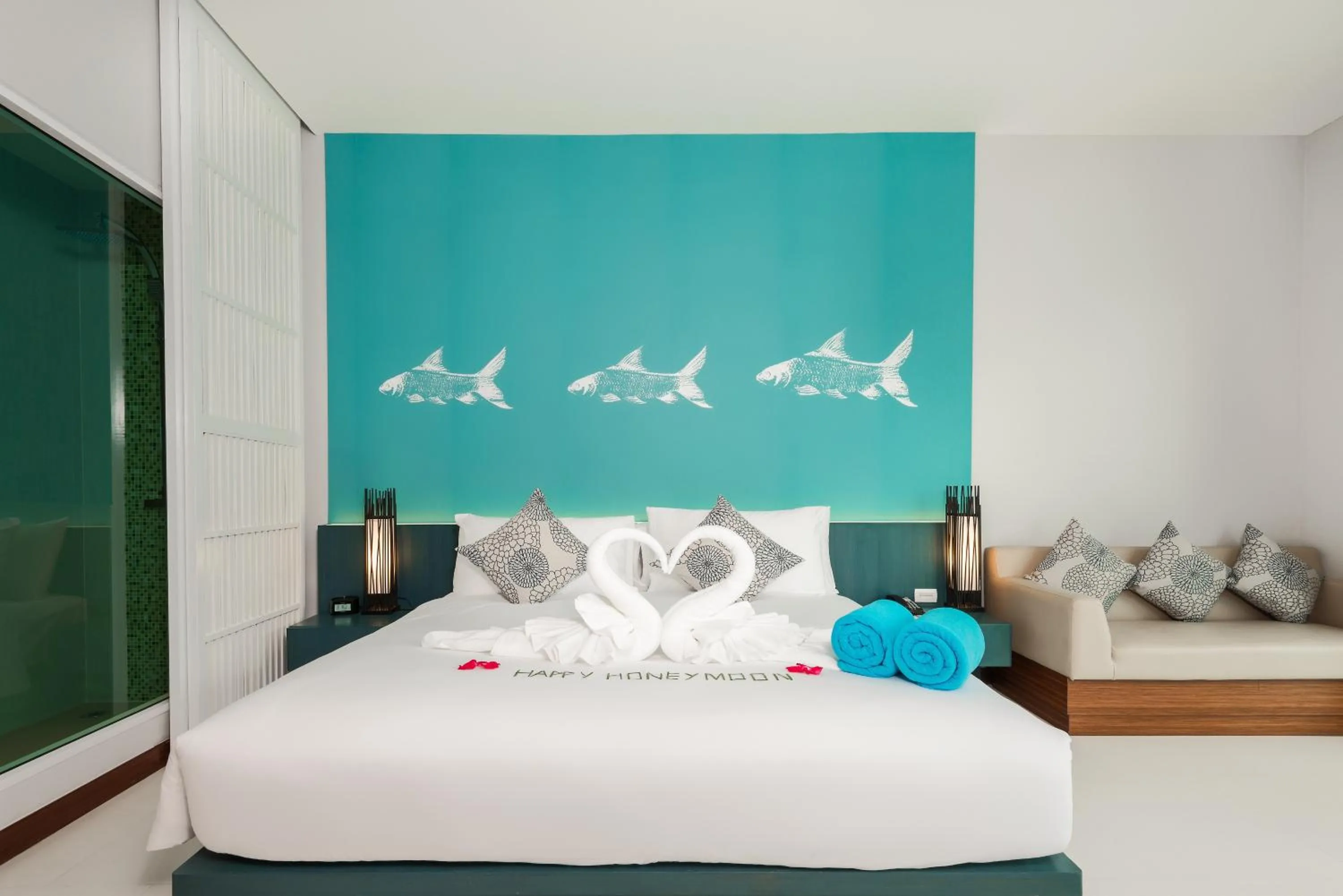 Bedroom, Bed in Fishermens Harbour Urban Resort - SHA Extra Plus