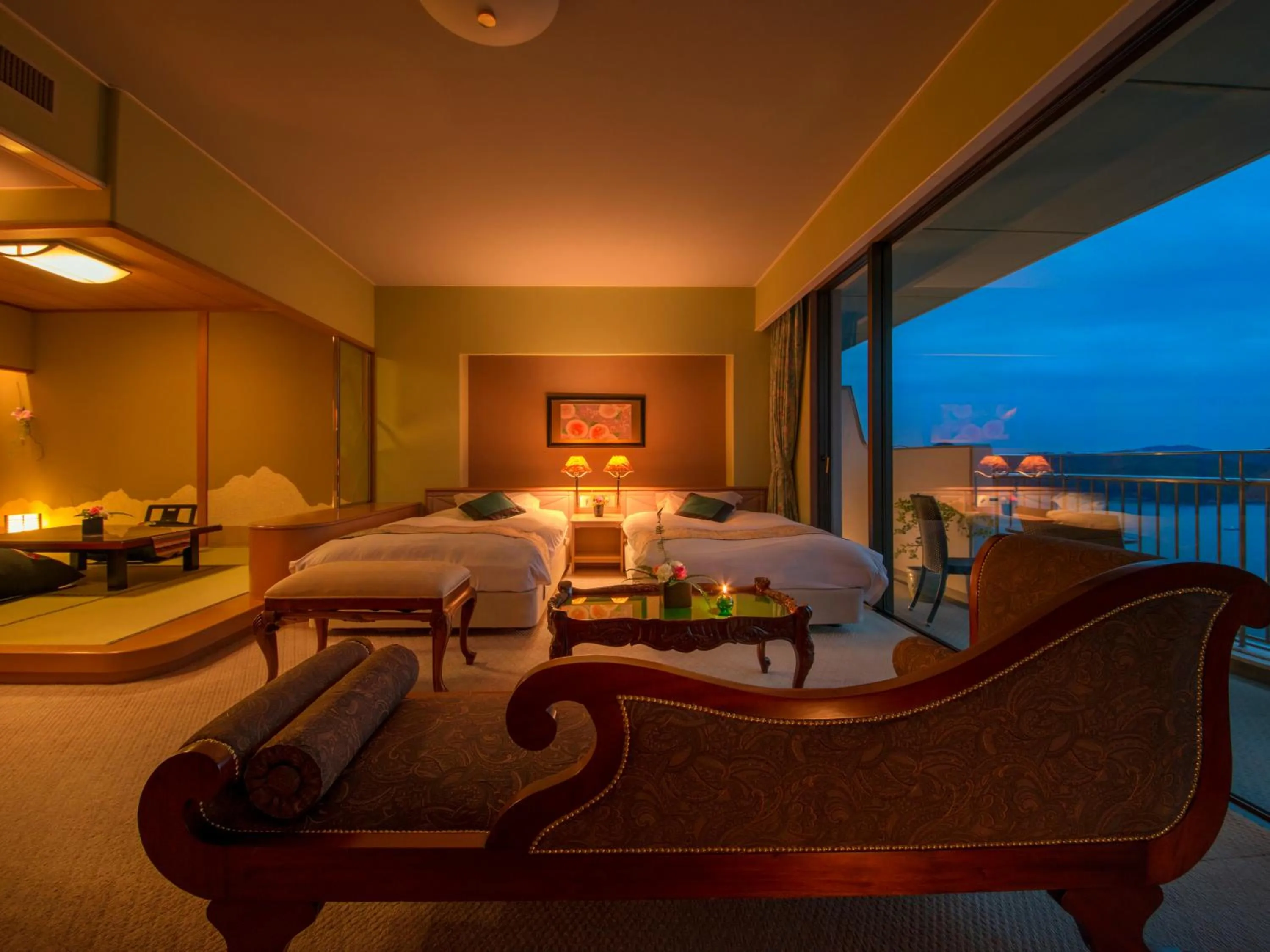 Photo of the whole room, Bed in Ryoso Uminocho