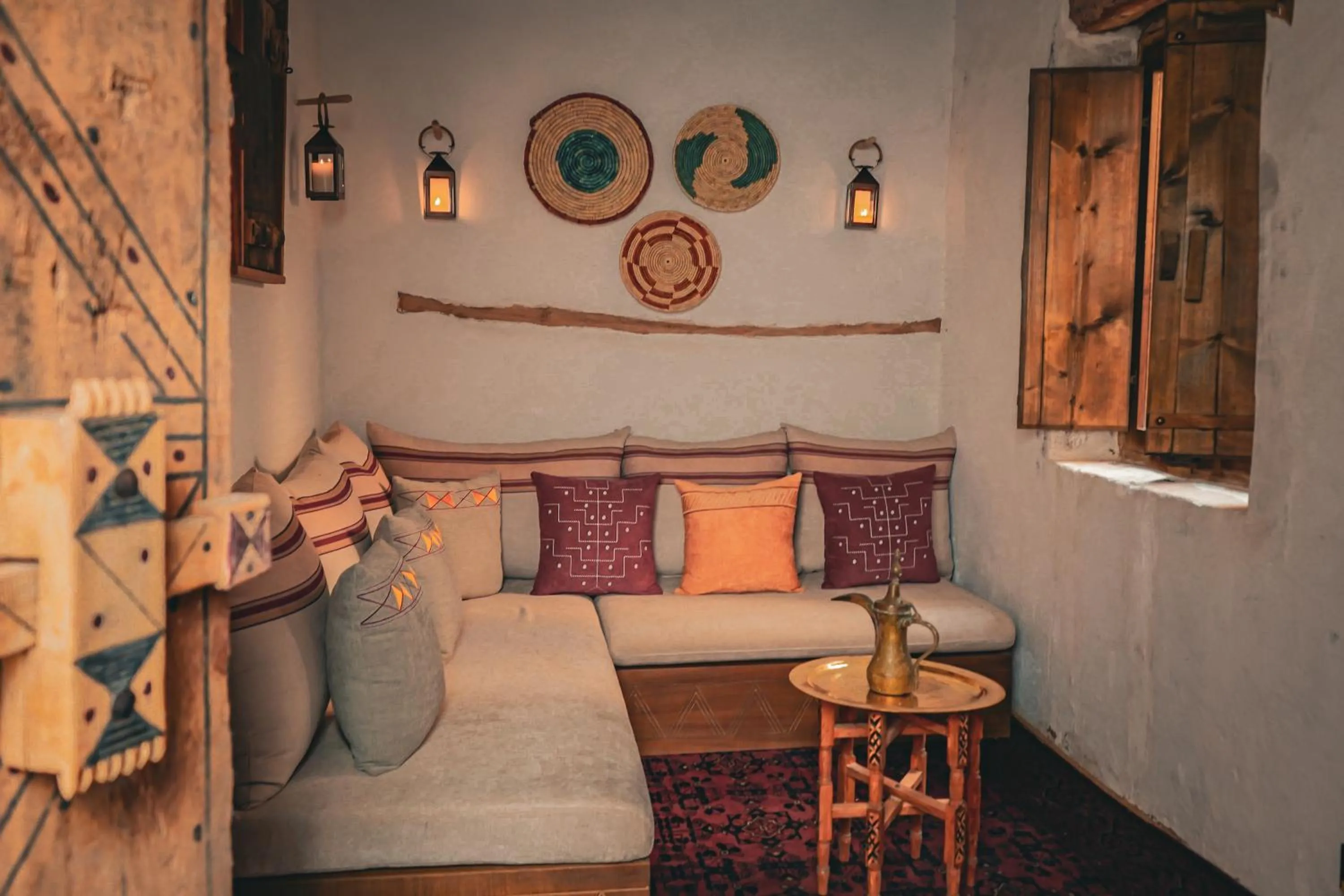 Living room, Bed in Dar Tantora The House Hotel