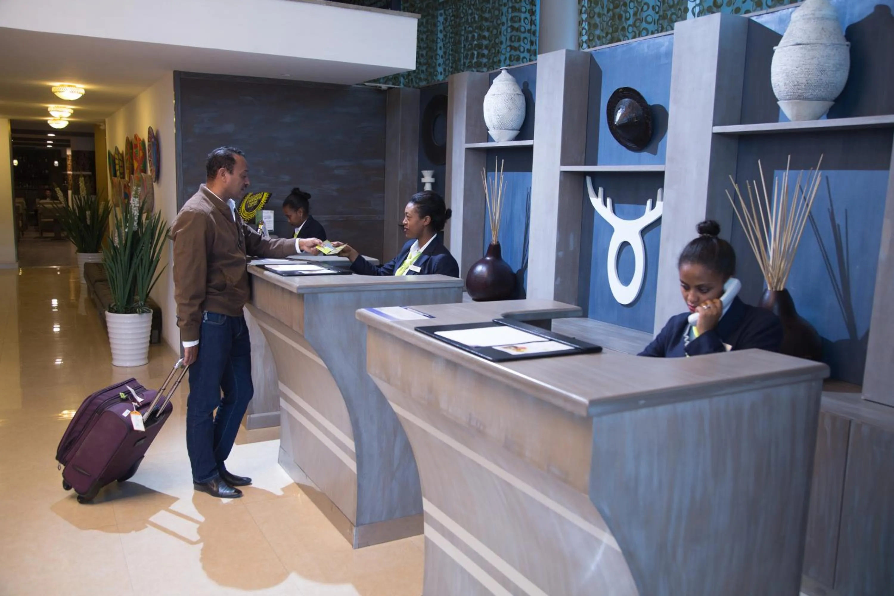 Lobby or reception in Jupiter International Hotel - Cazanchis