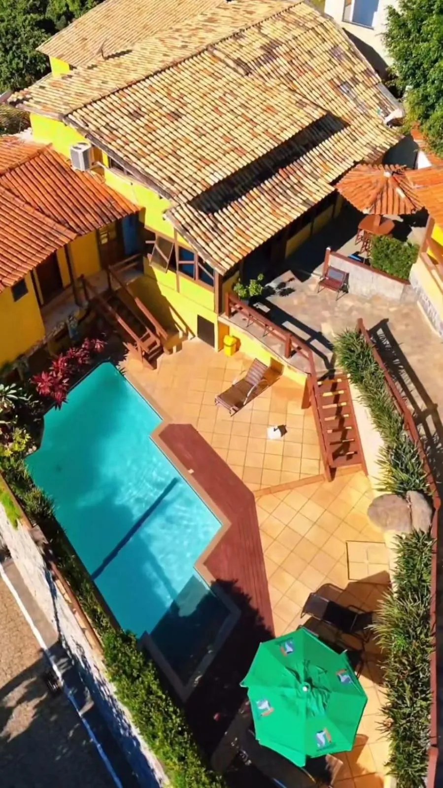 Swimming pool in Pousada Dos Atobás