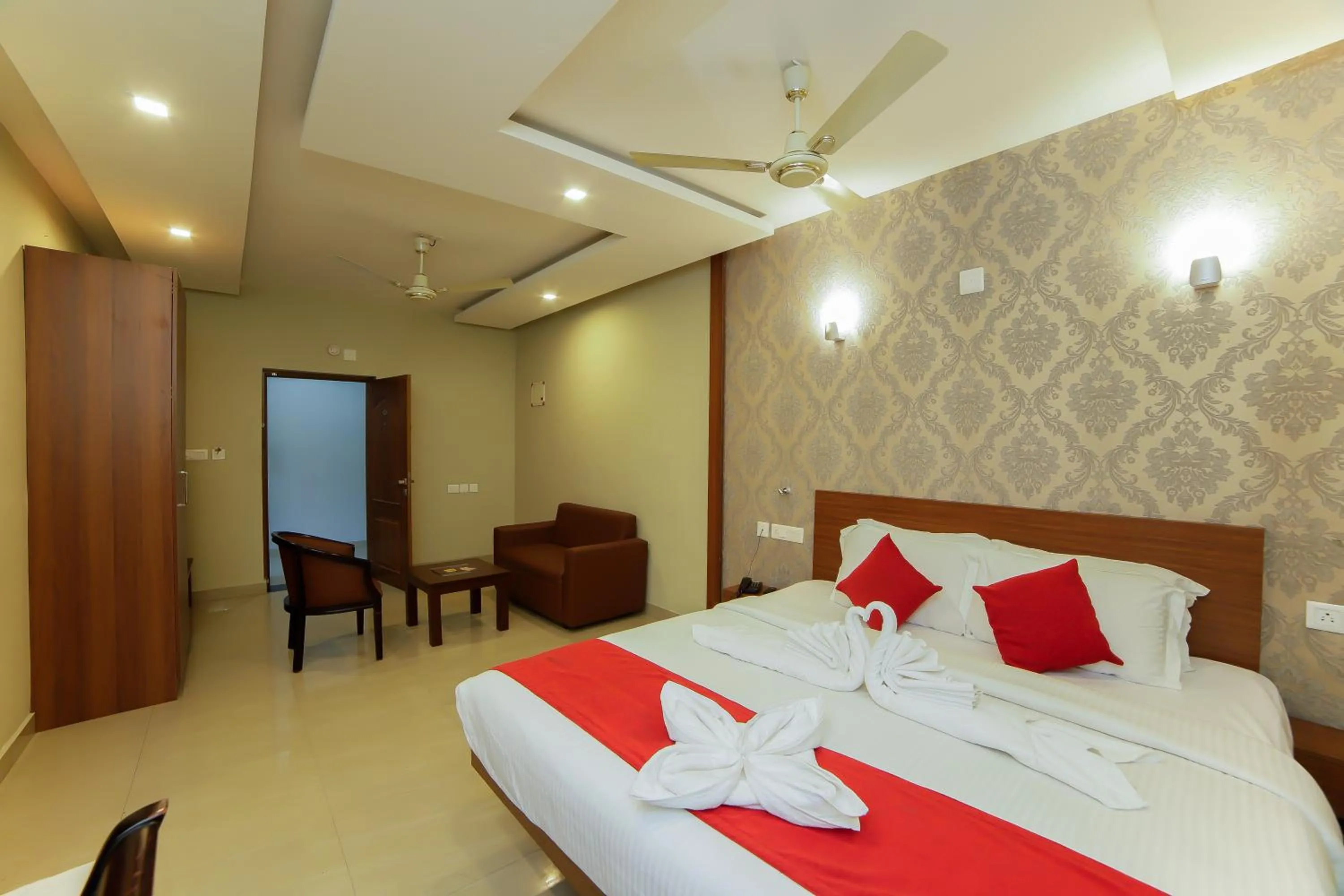 Bedroom, Bed in Sreepathi Indraprastha