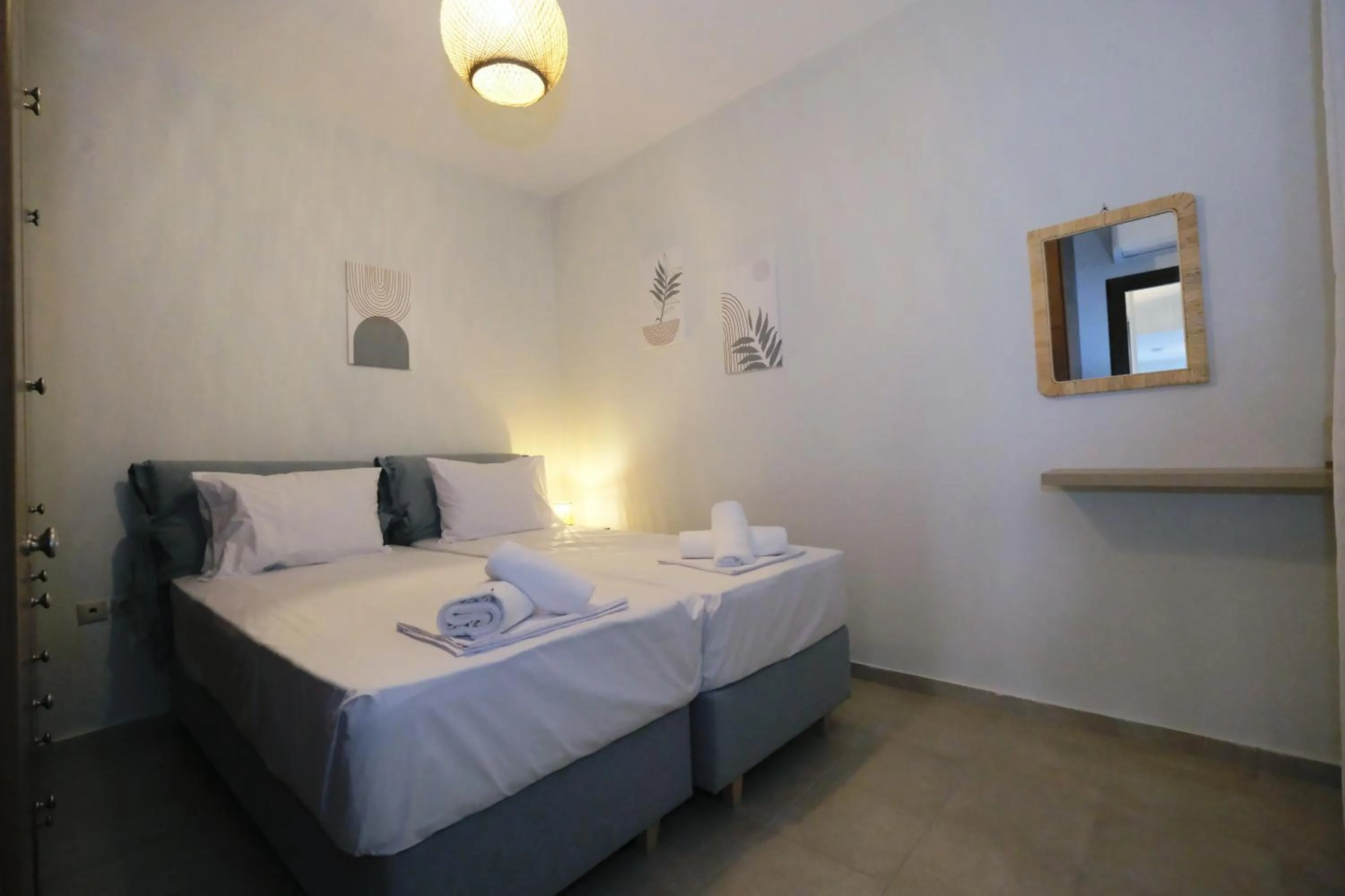 Bed in Nerea Apartments