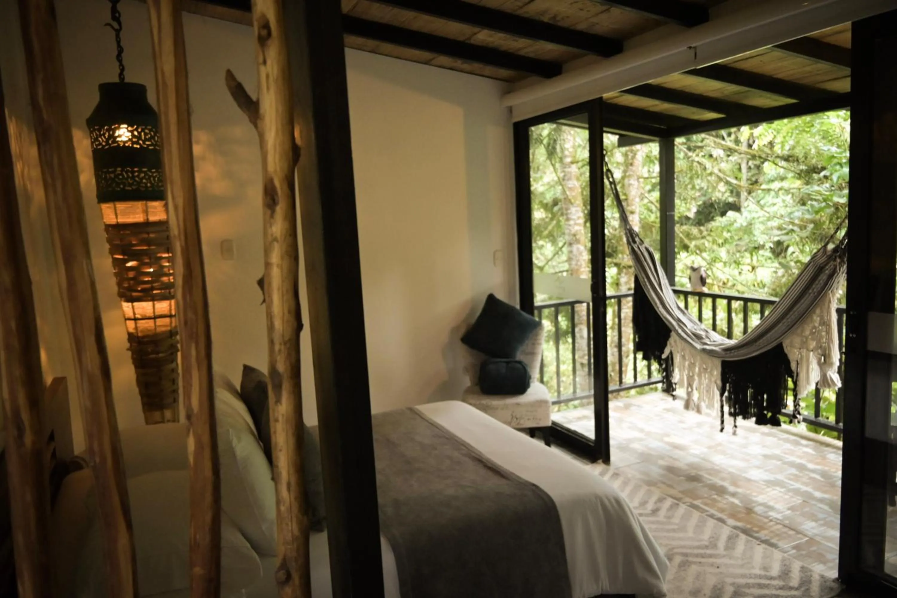 Landmark view, Bed in Hotel Vísperas