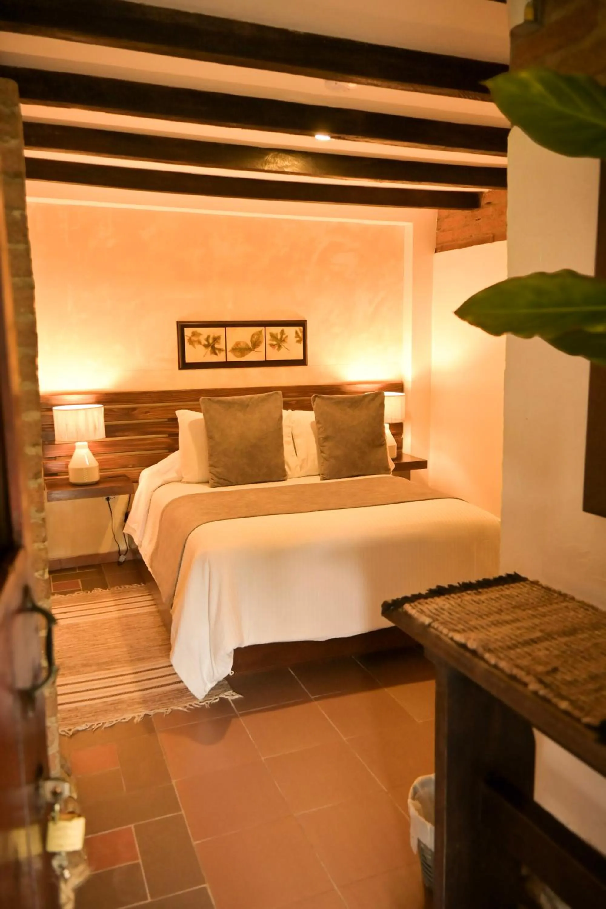 Bed in Hotel Vísperas