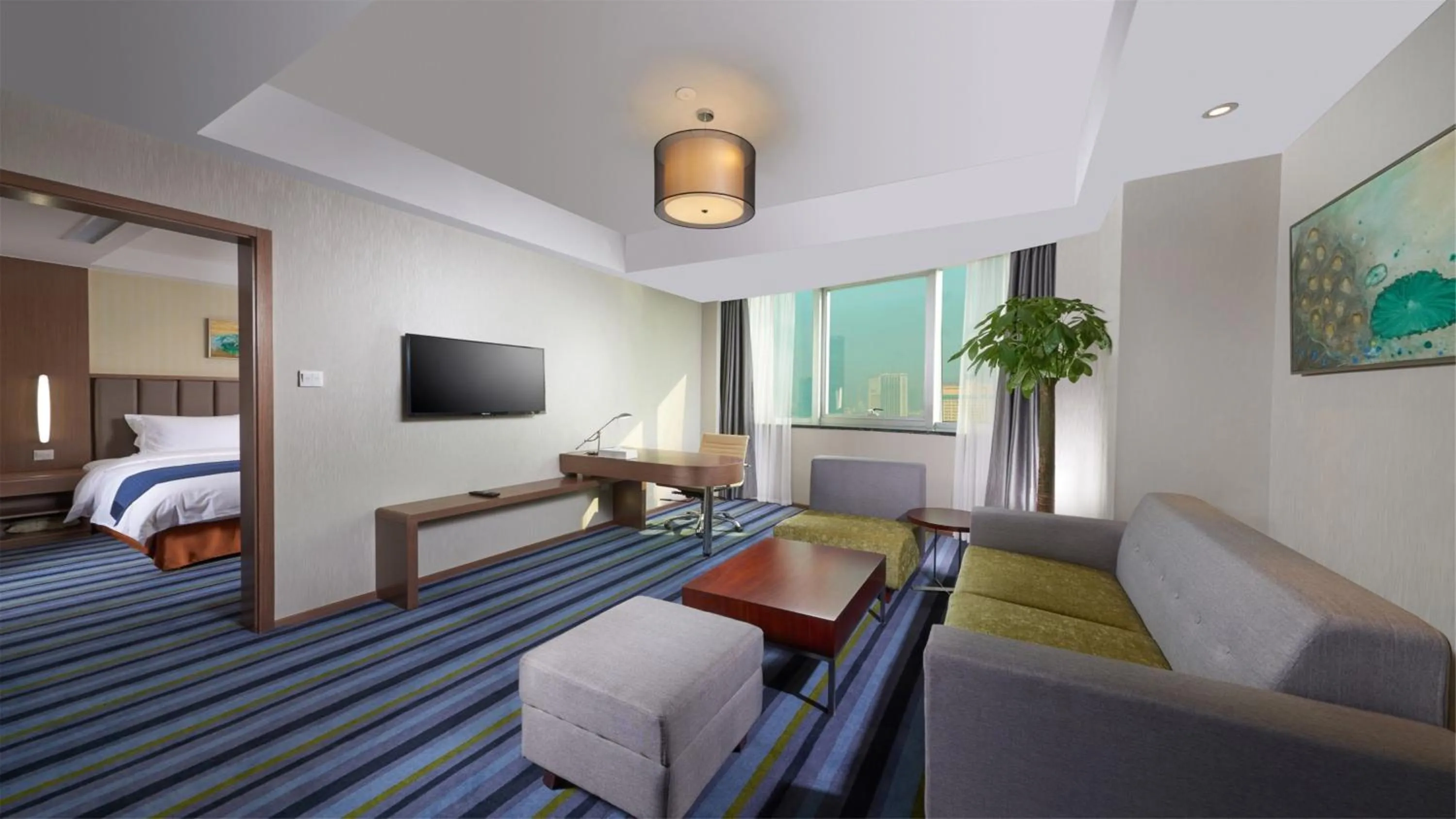 Photo of the whole room, Bed in Holiday Inn Express Hefei Huaihe Road