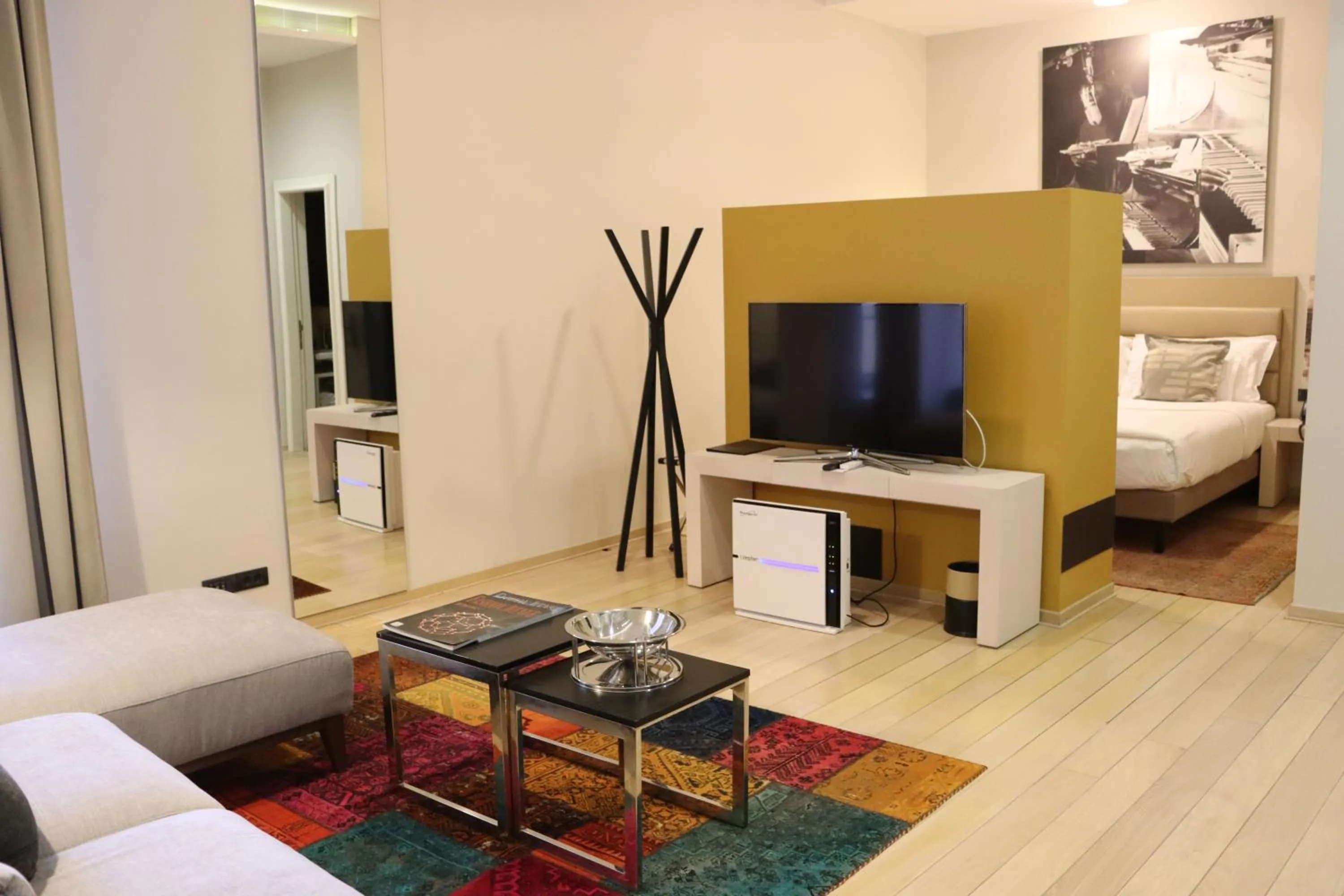 Living room, Bed in Zepter Hotel Belgrade, member of Zepter Hotels