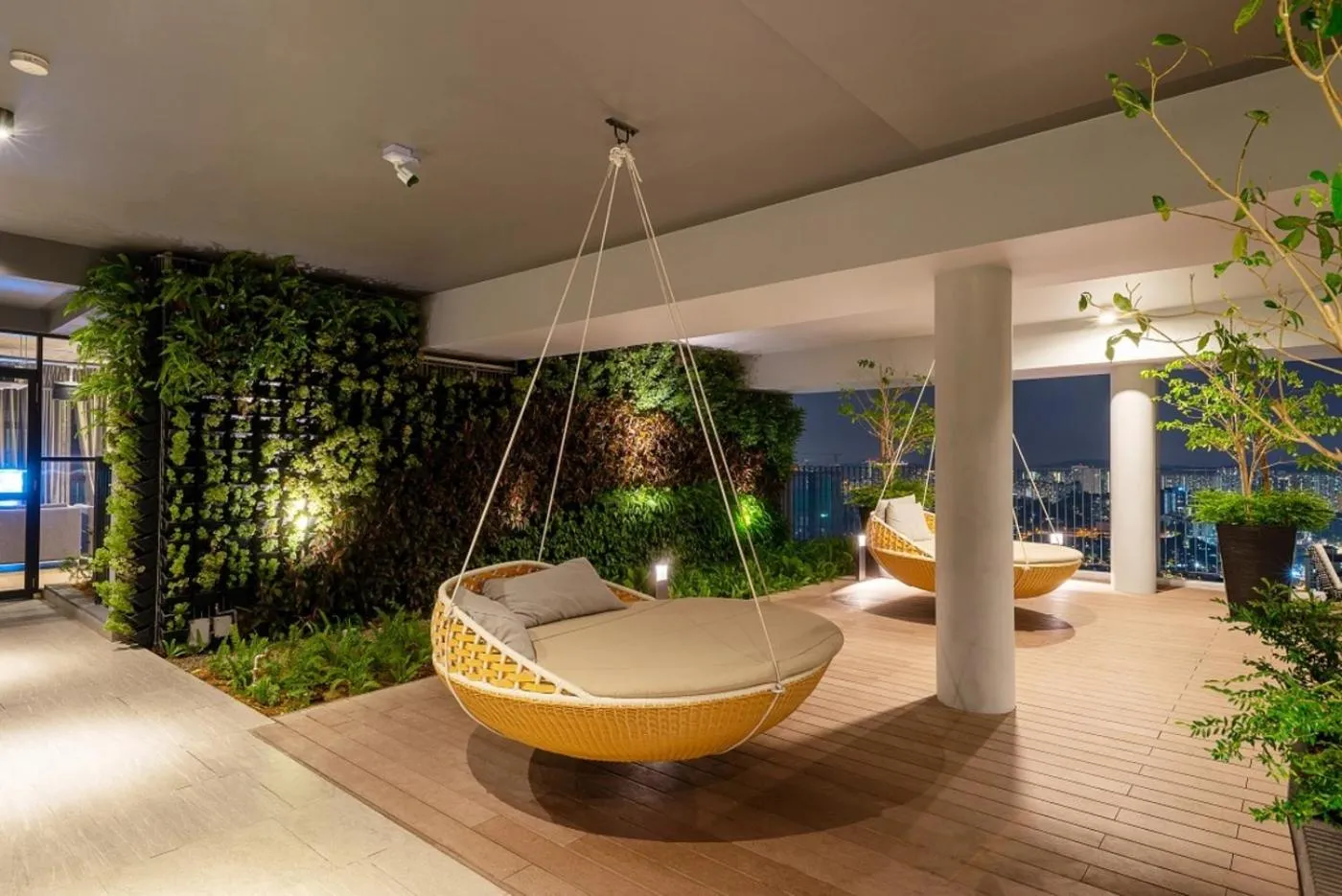 Seating area in Millerz Square Old Klang Road