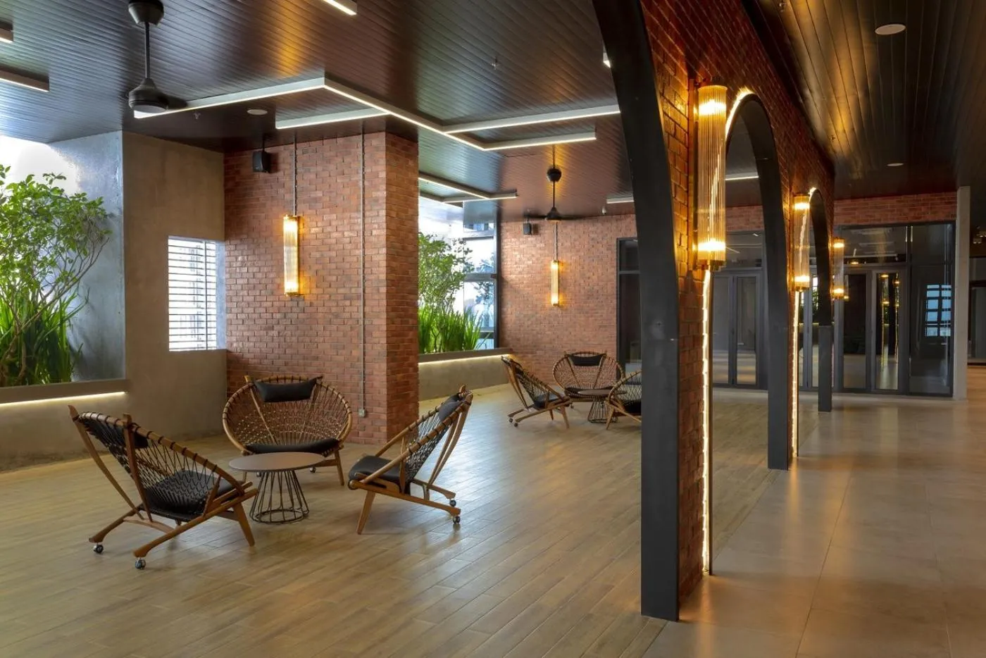 Seating area in Millerz Square Old Klang Road