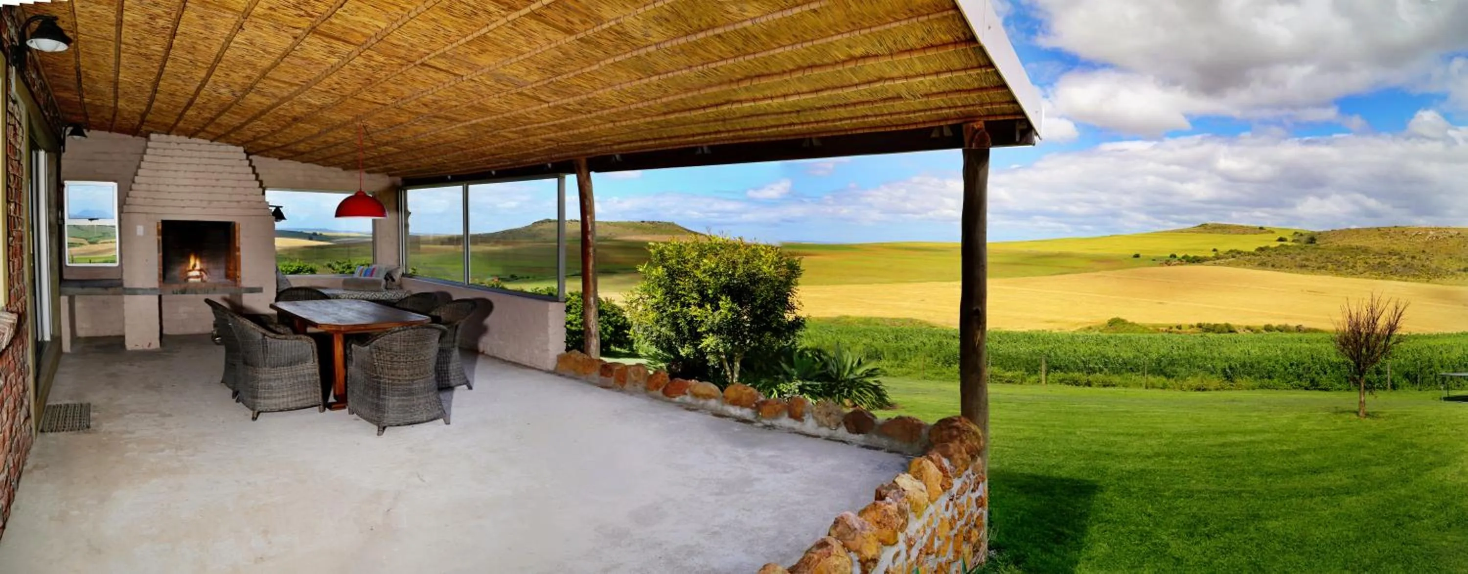 Patio in Skeiding Guest Farm