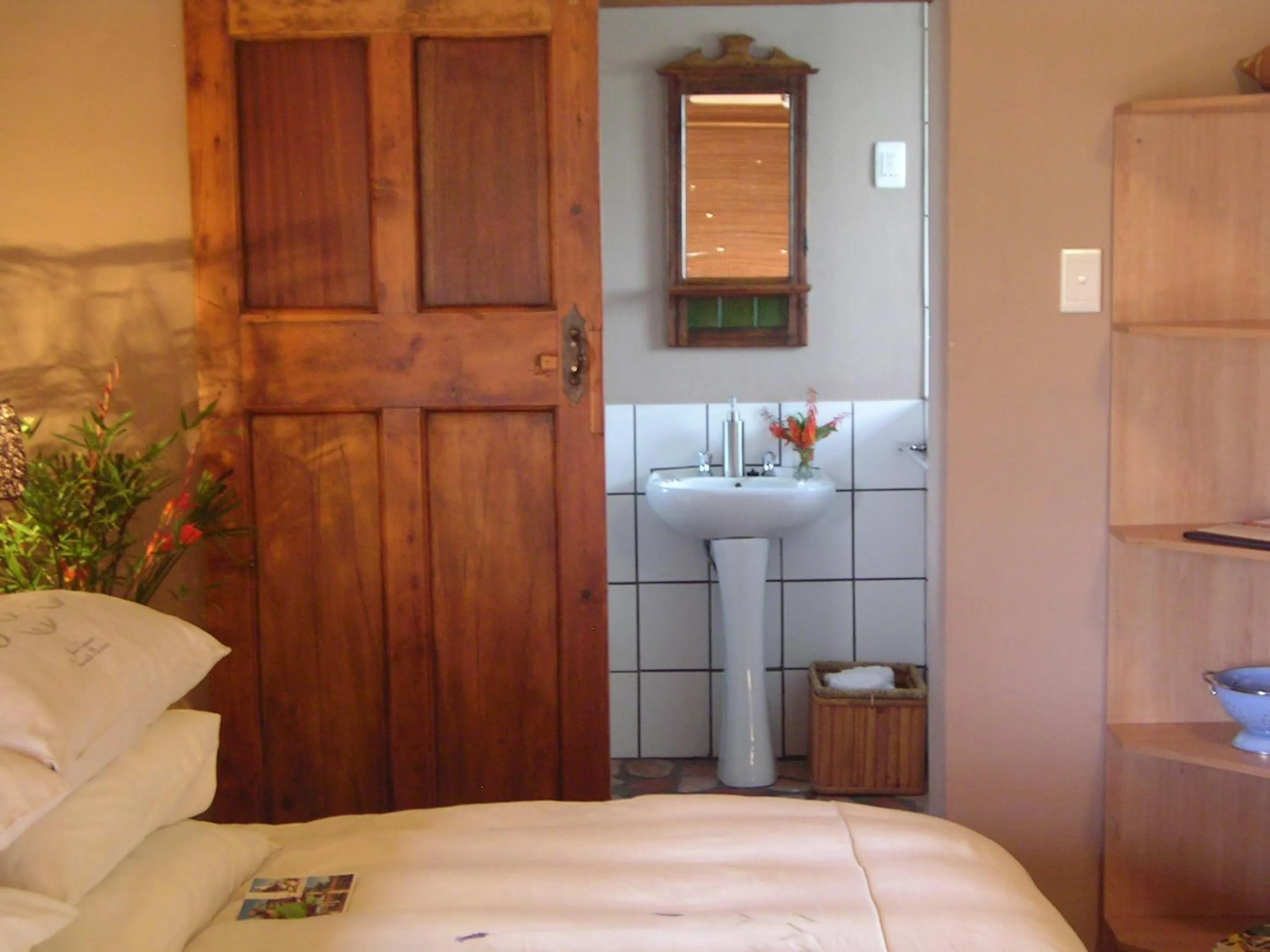 Bathroom, Bed in Skeiding Guest Farm