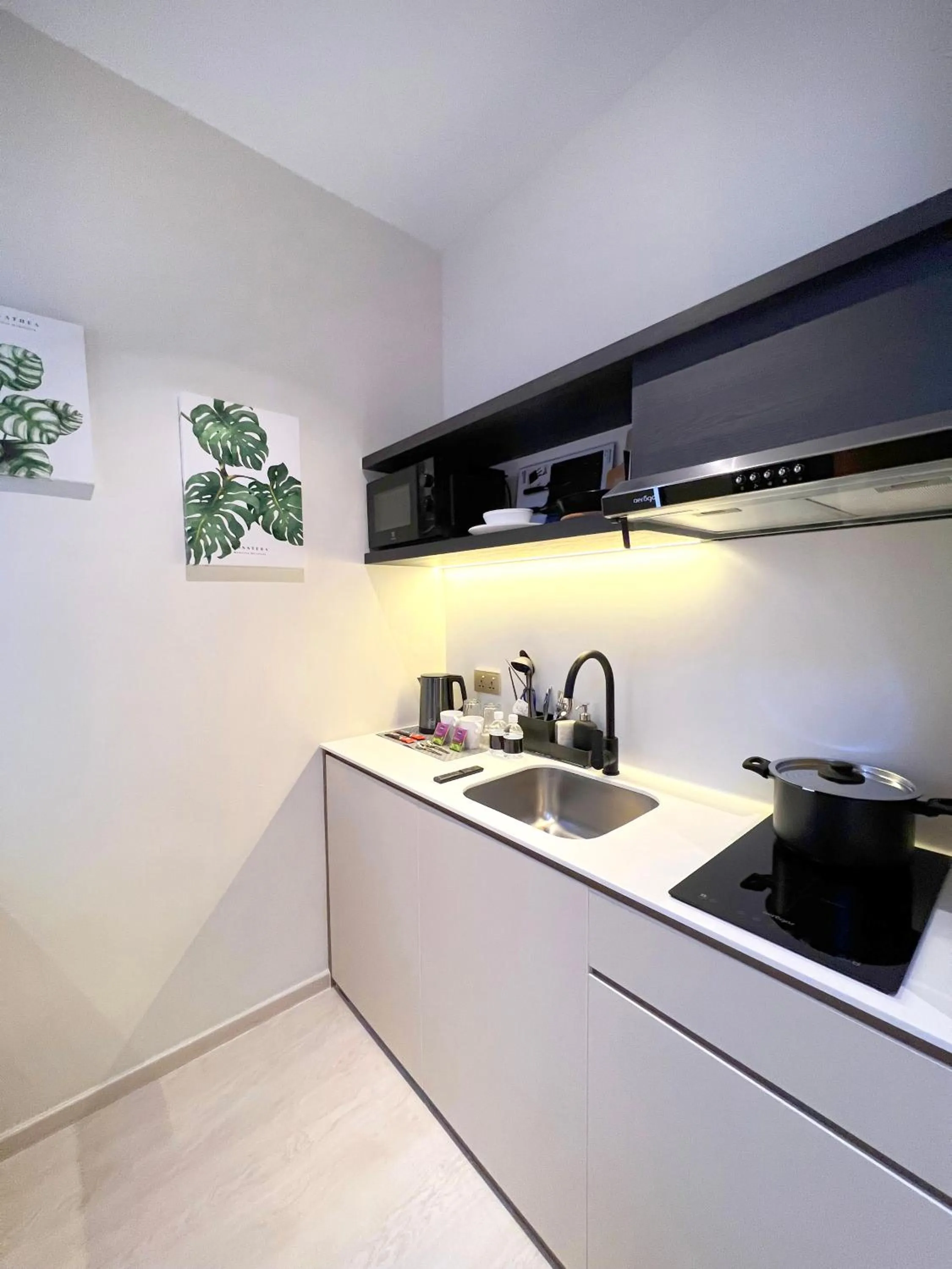 Kitchen or kitchenette in Habyt Studios at Novena