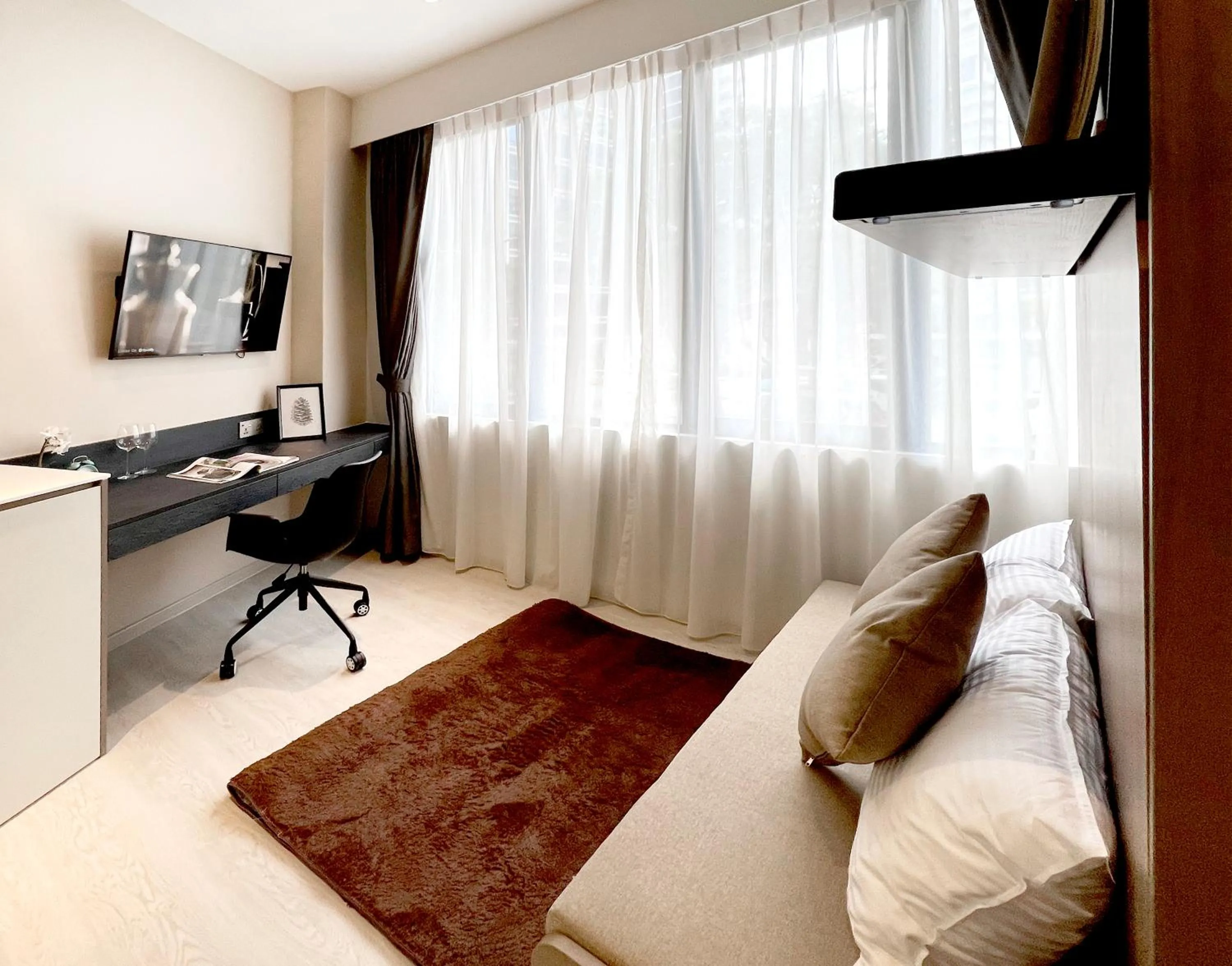 Bedroom in Habyt Studios at Novena