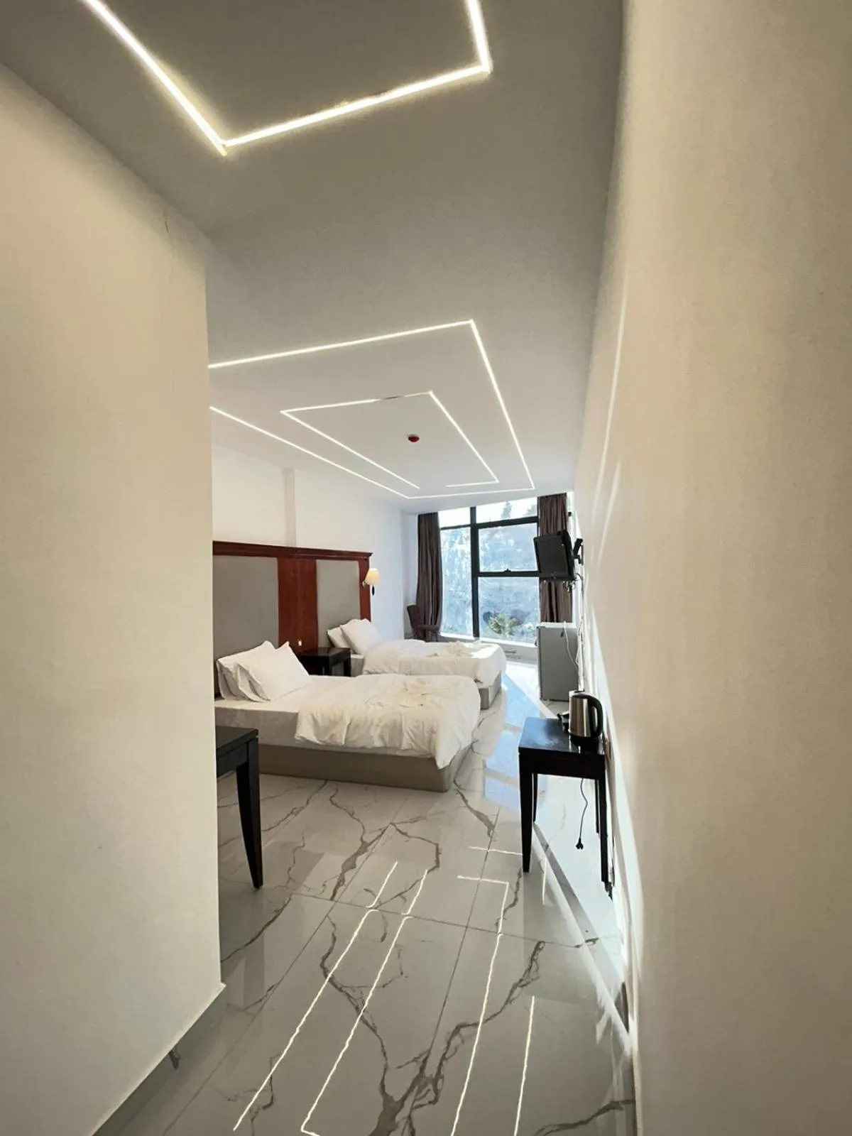 Photo of the whole room, Bed in Jerash Hotel