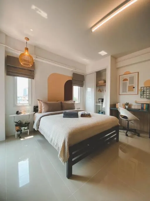 Bed in The Giftown Bangkok, Talat Phlu