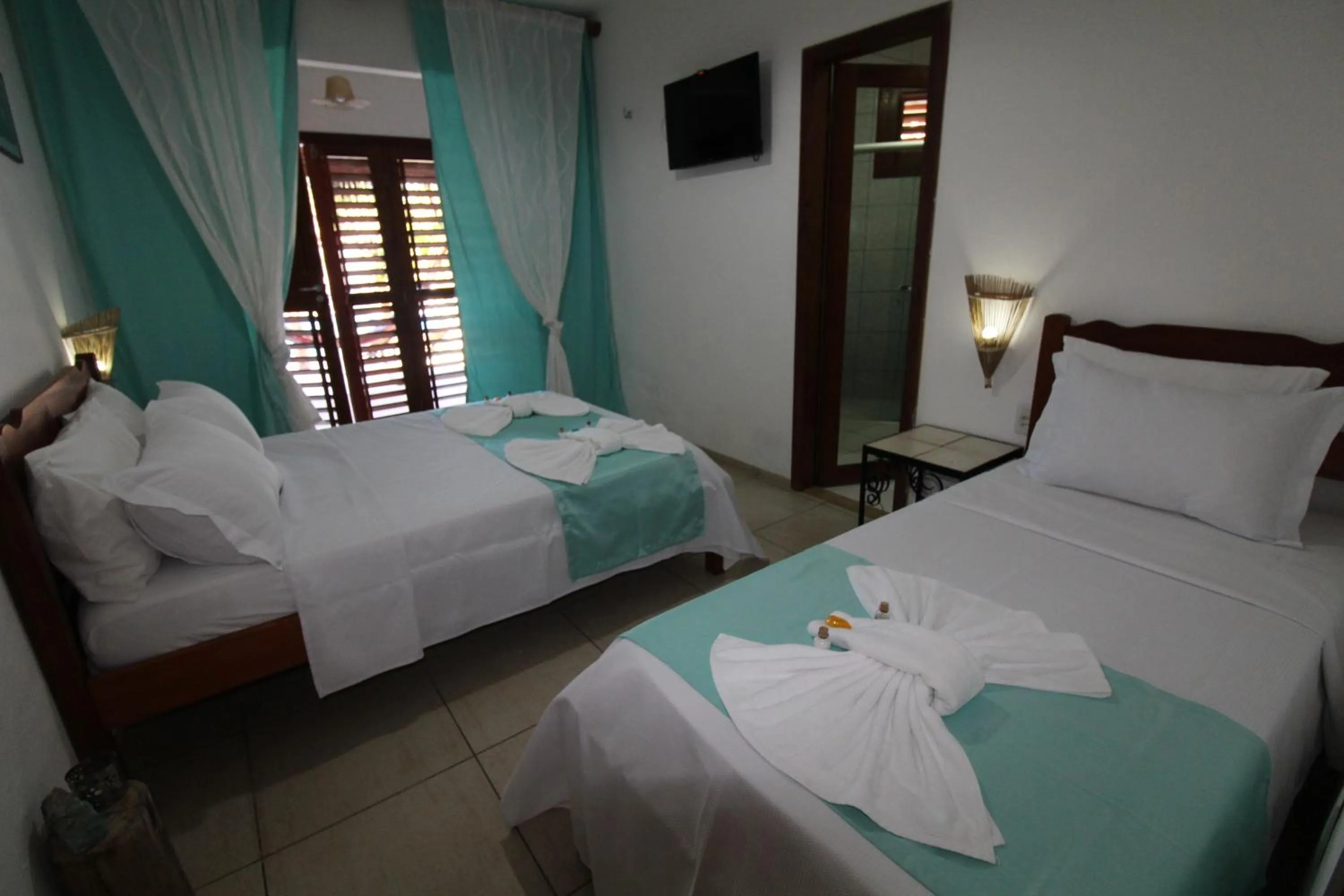 Bed in Hotel Pousada 360