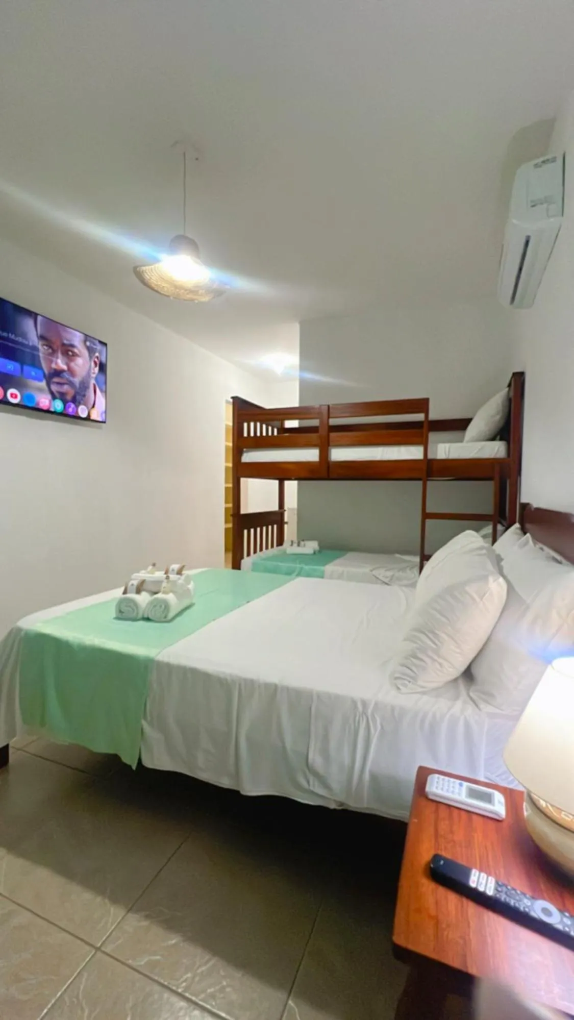 Bed in Hotel Pousada 360