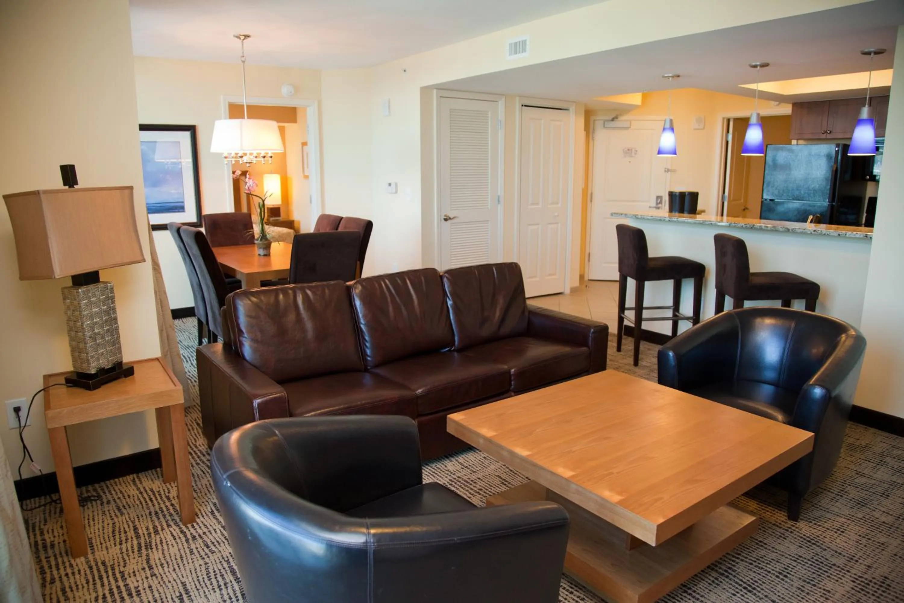 Living room in Towers at North Myrtle Beach