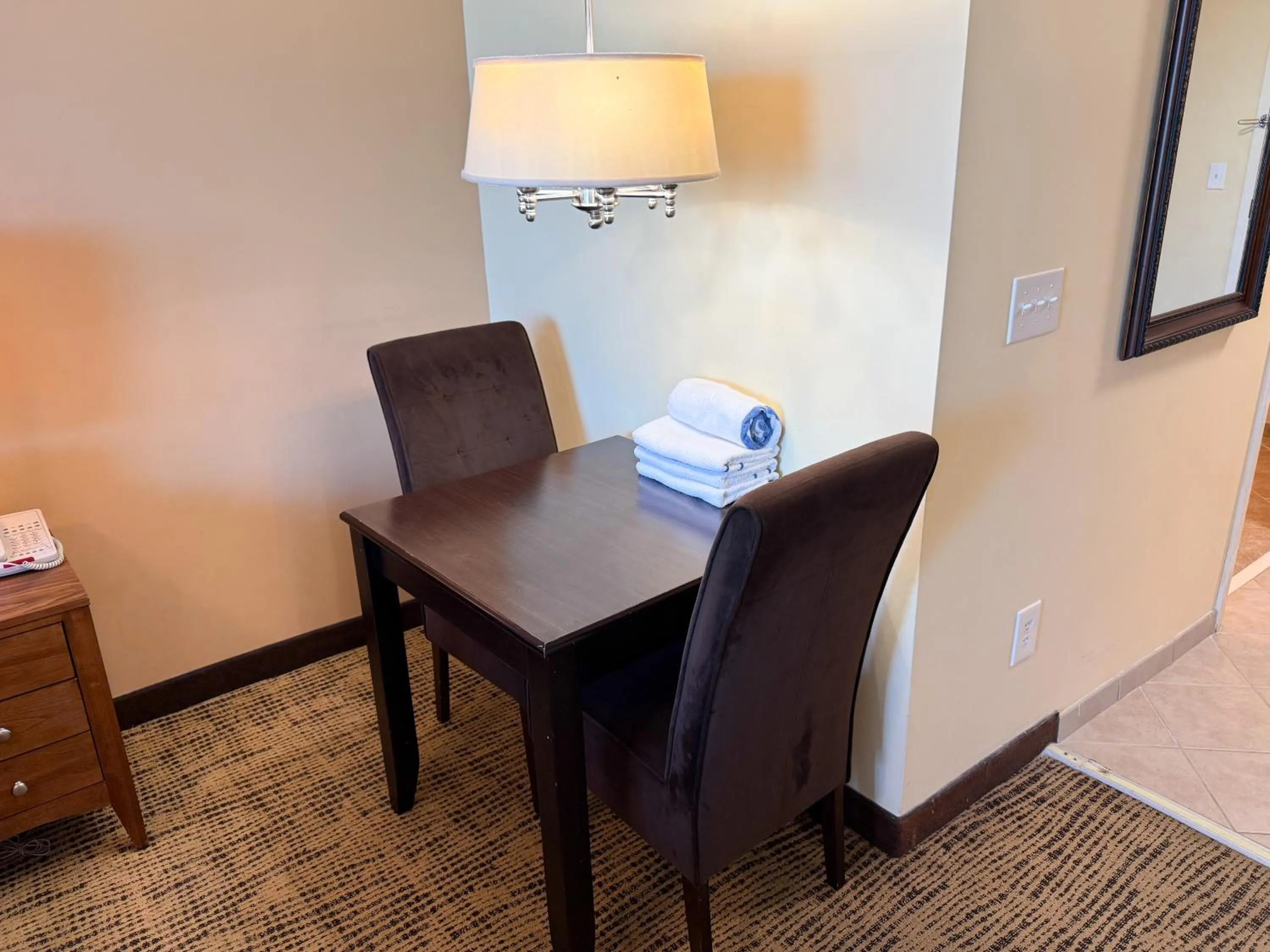 Seating area in Towers at North Myrtle Beach