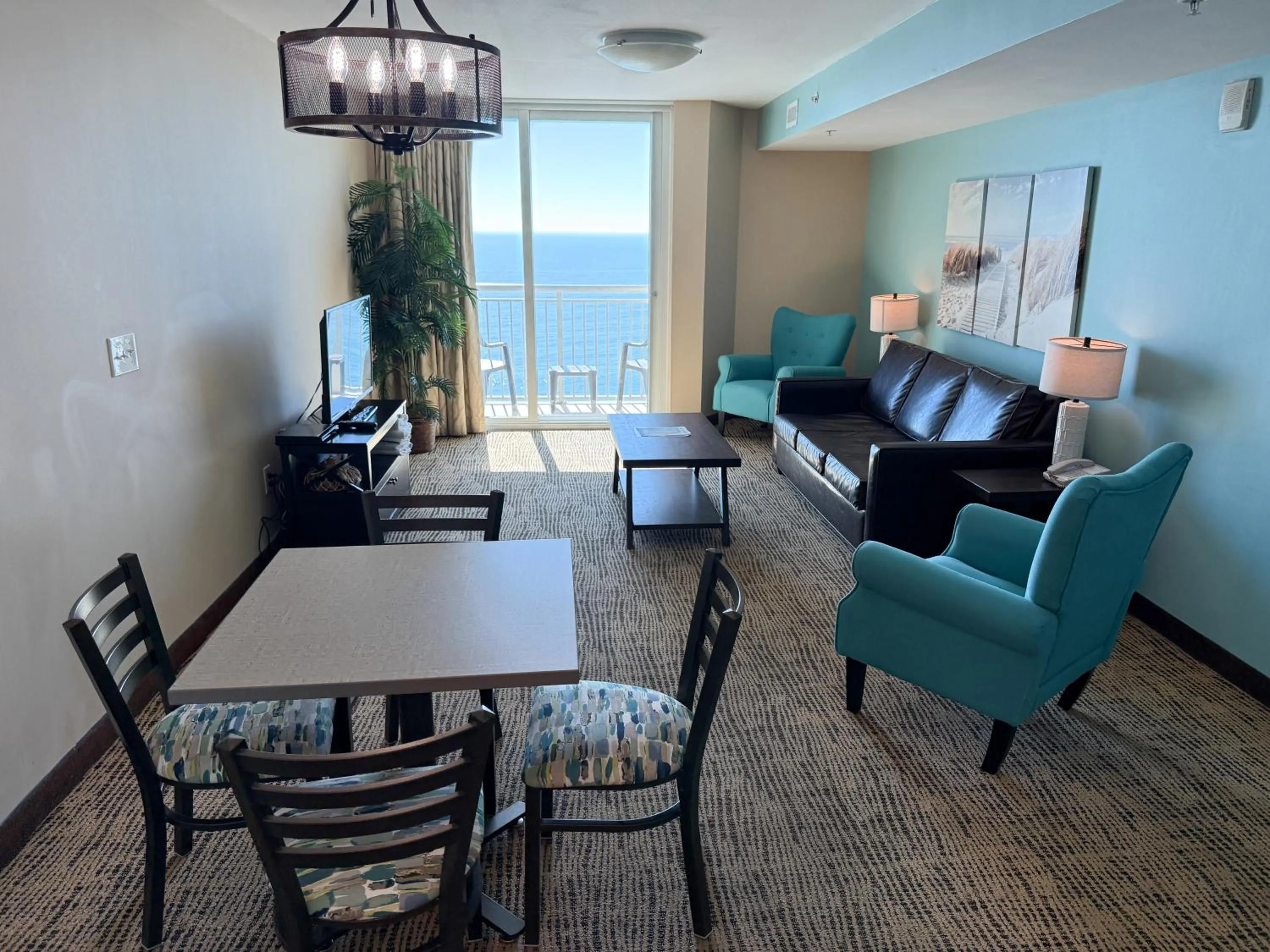 Living room in Towers at North Myrtle Beach