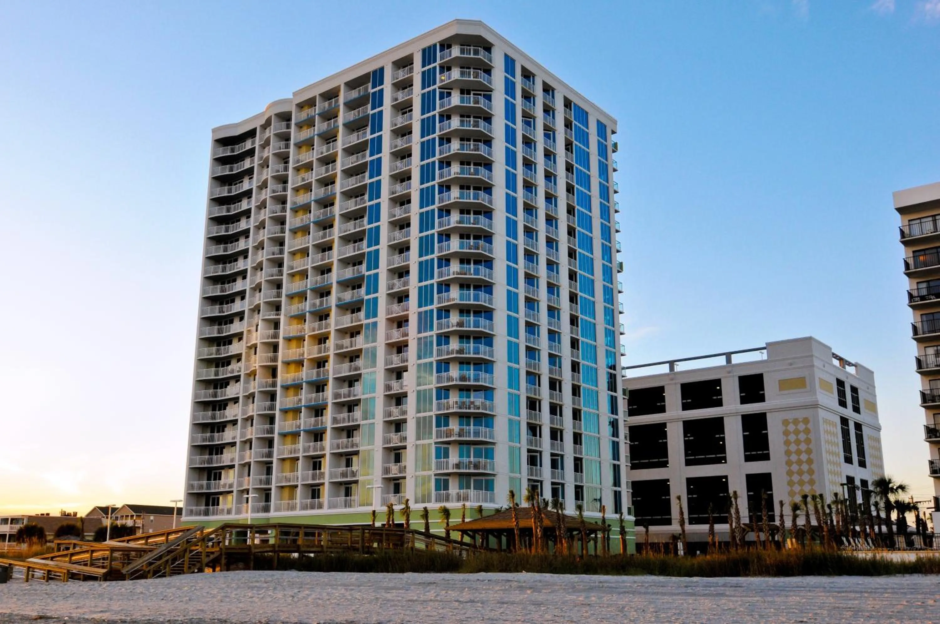 Facade/entrance in Towers at North Myrtle Beach