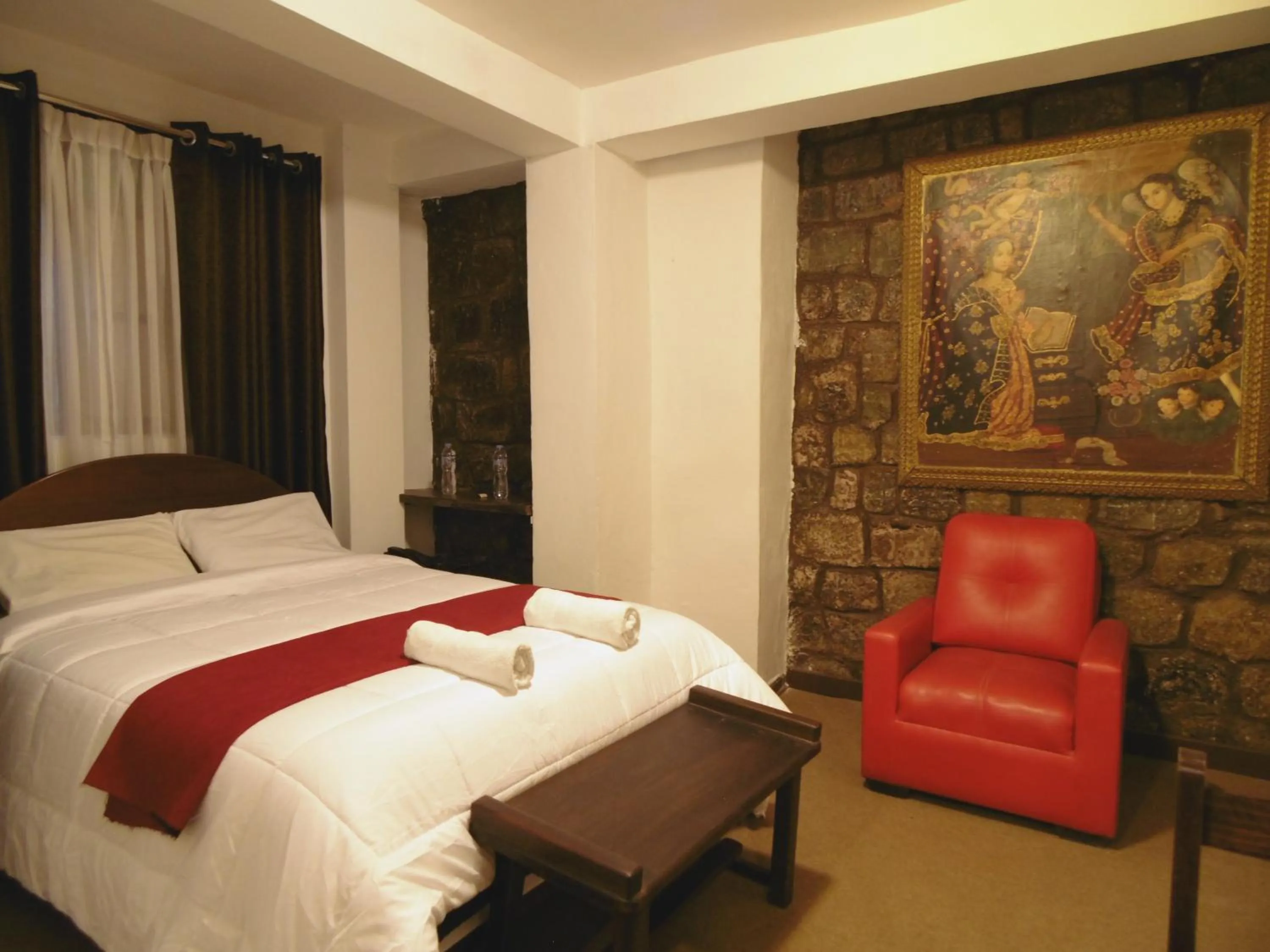 Bed in Hotel Montecristo Cusco