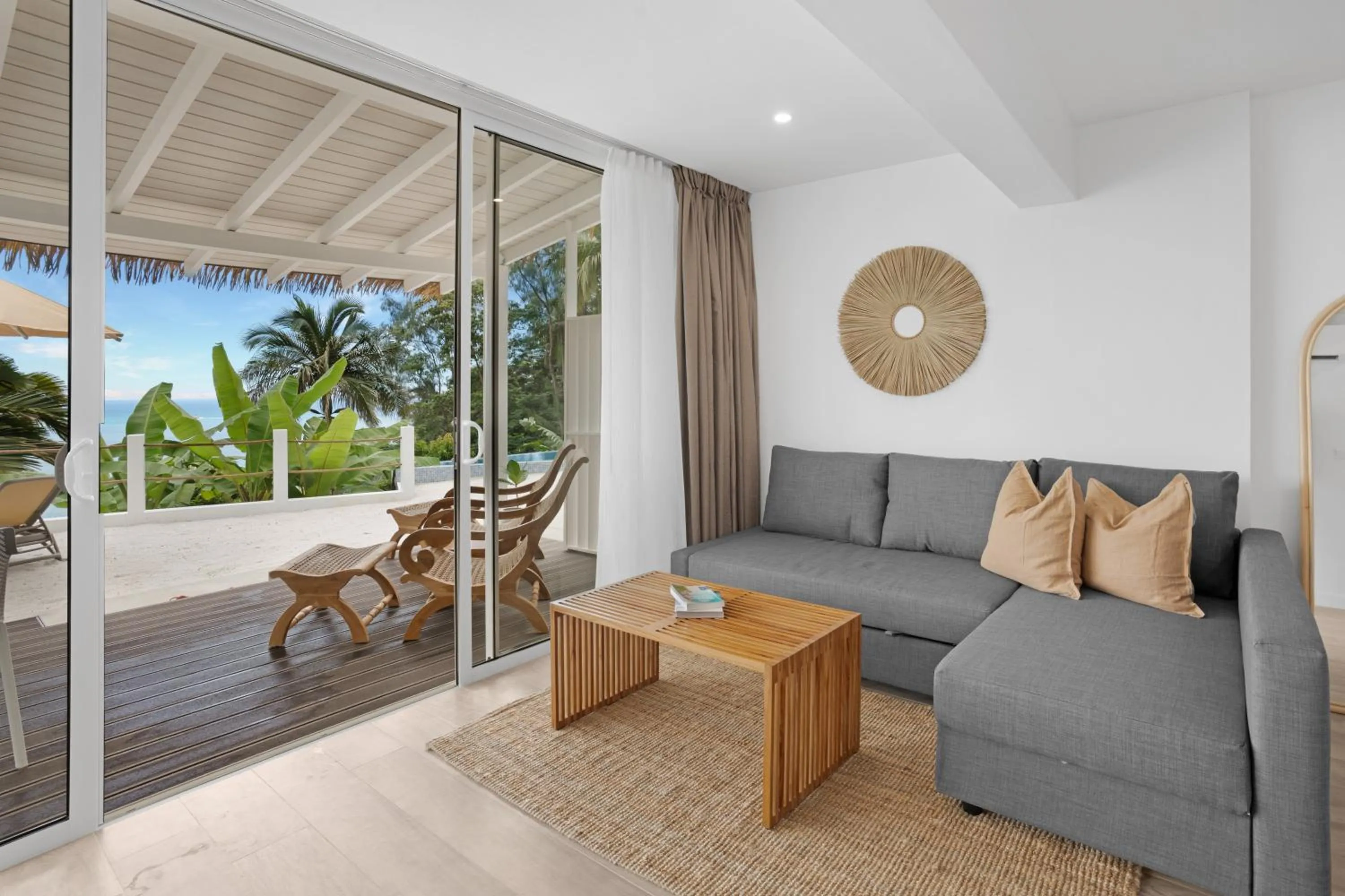 Seating area in The Bay Seychelles Boutique Hotel and Apartments