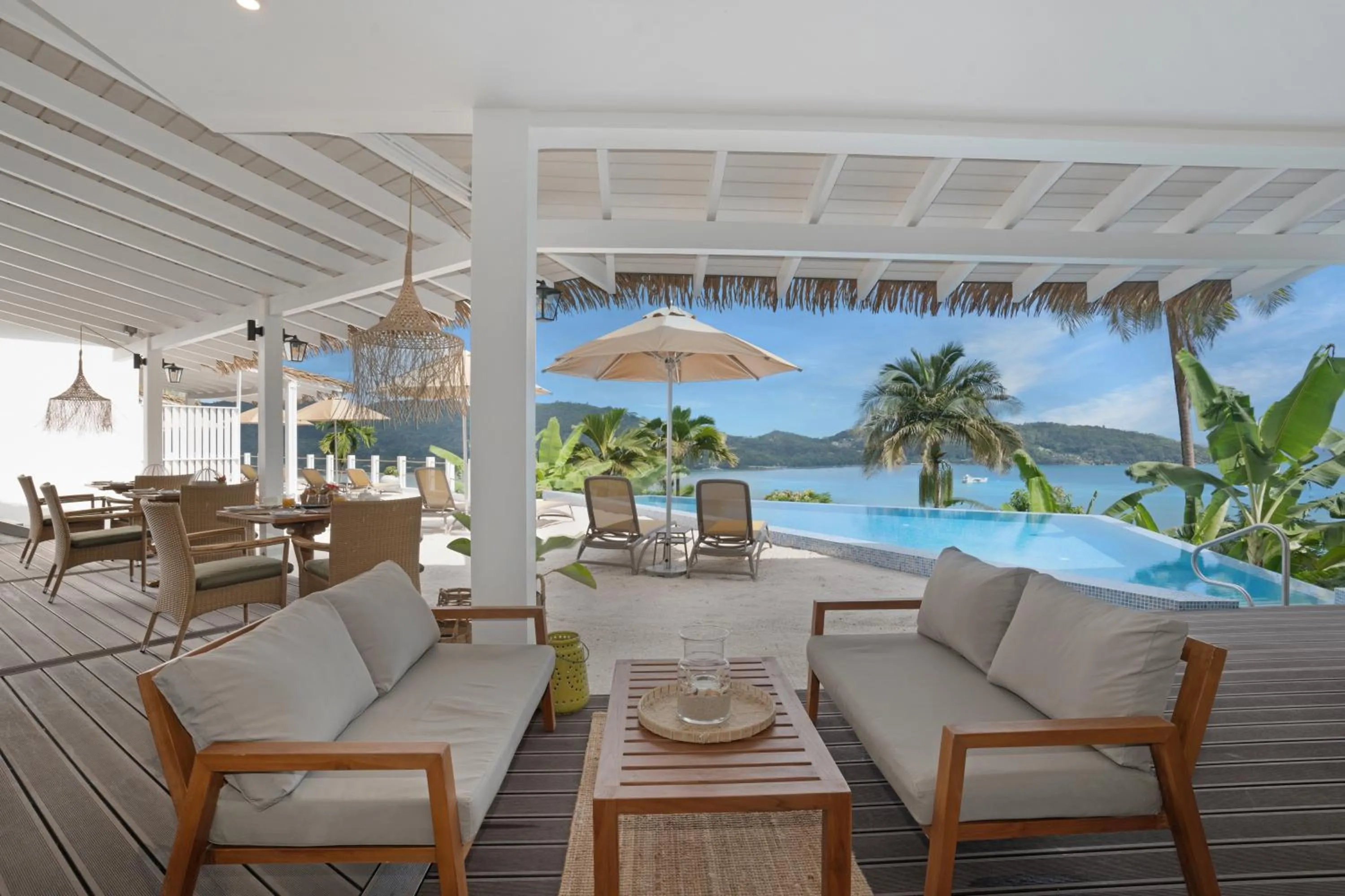 Seating area in The Bay Seychelles Boutique Hotel and Apartments