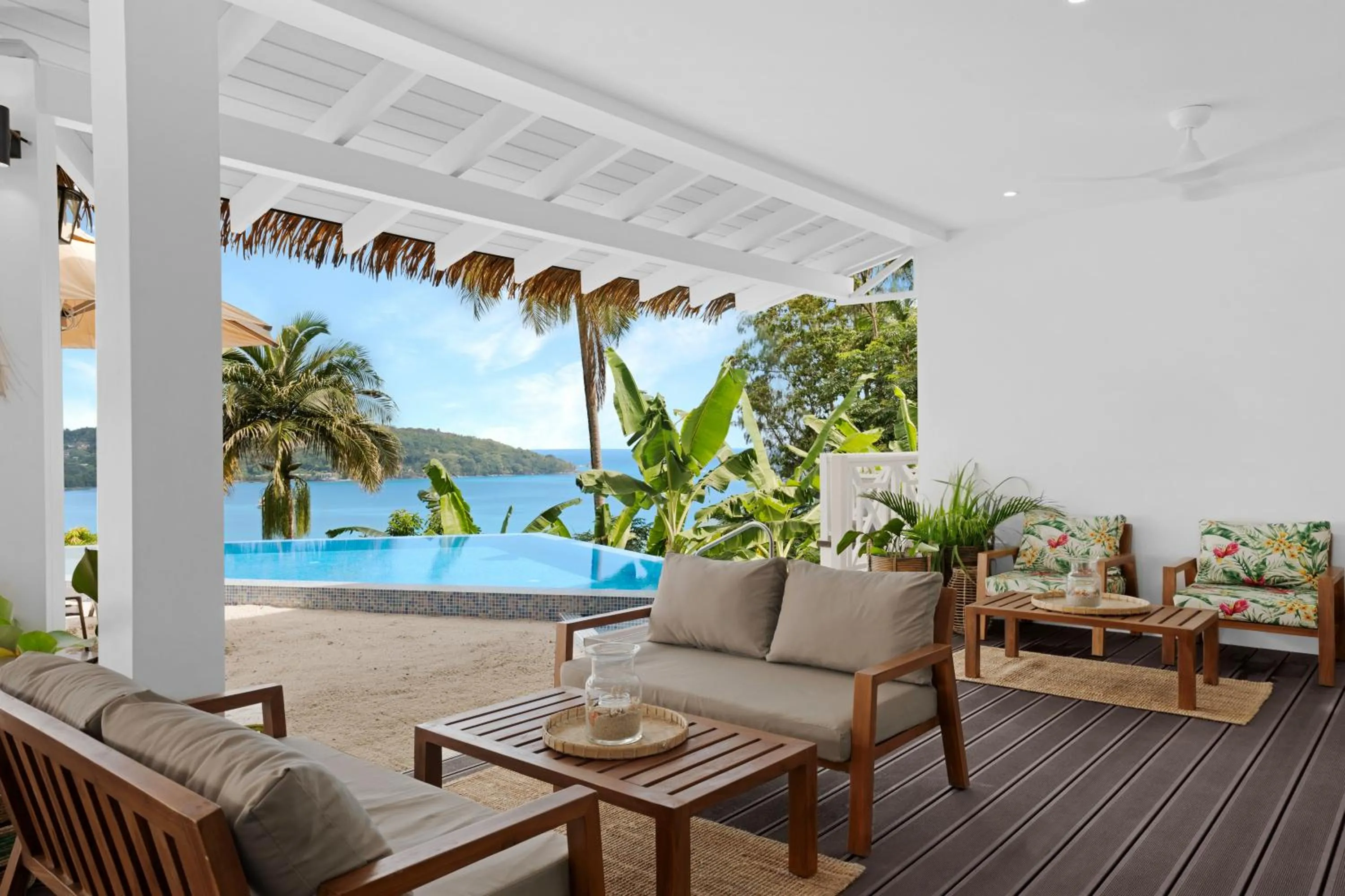 Seating area in The Bay Seychelles Boutique Hotel and Apartments