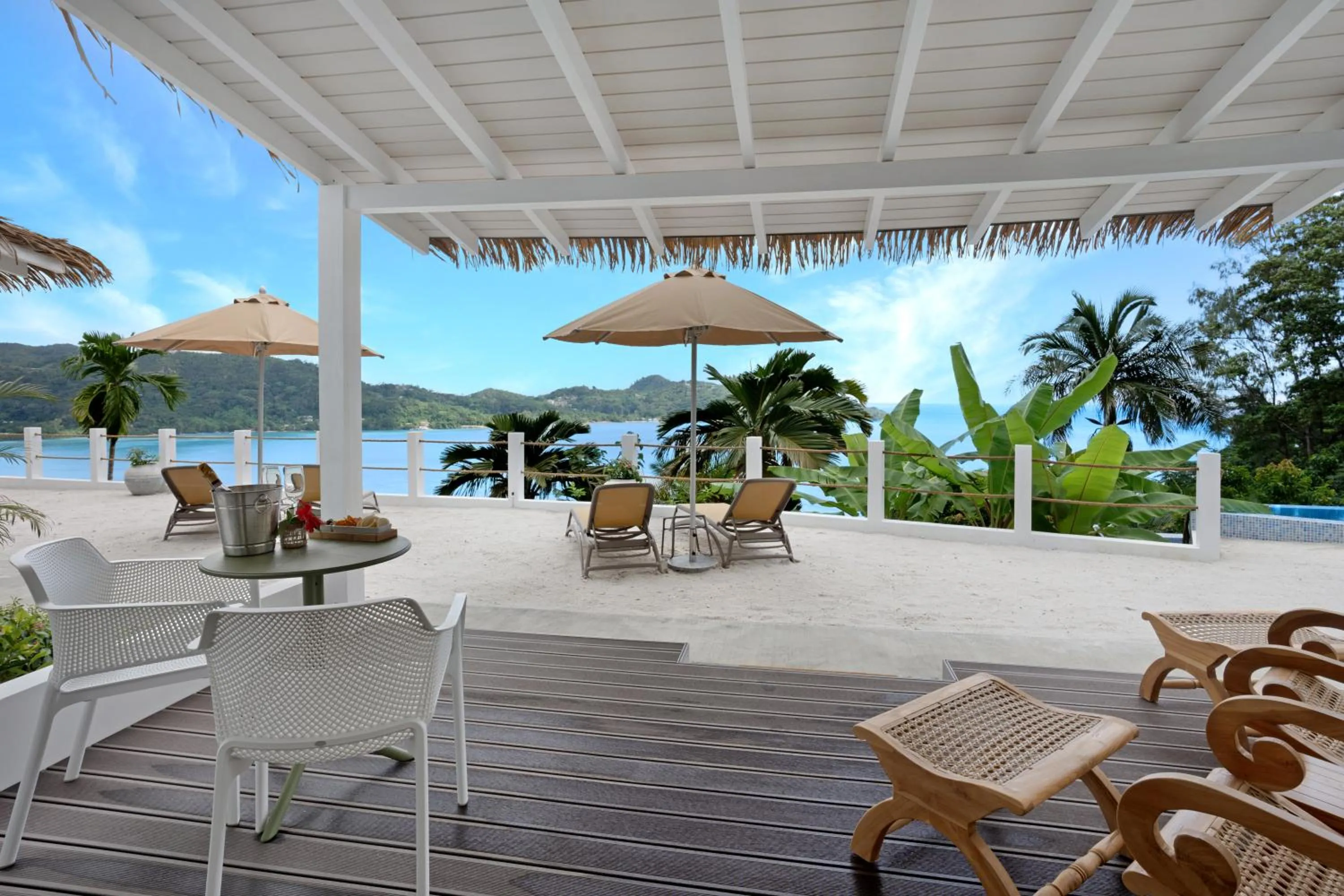 Balcony/Terrace in The Bay Seychelles Boutique Hotel and Apartments