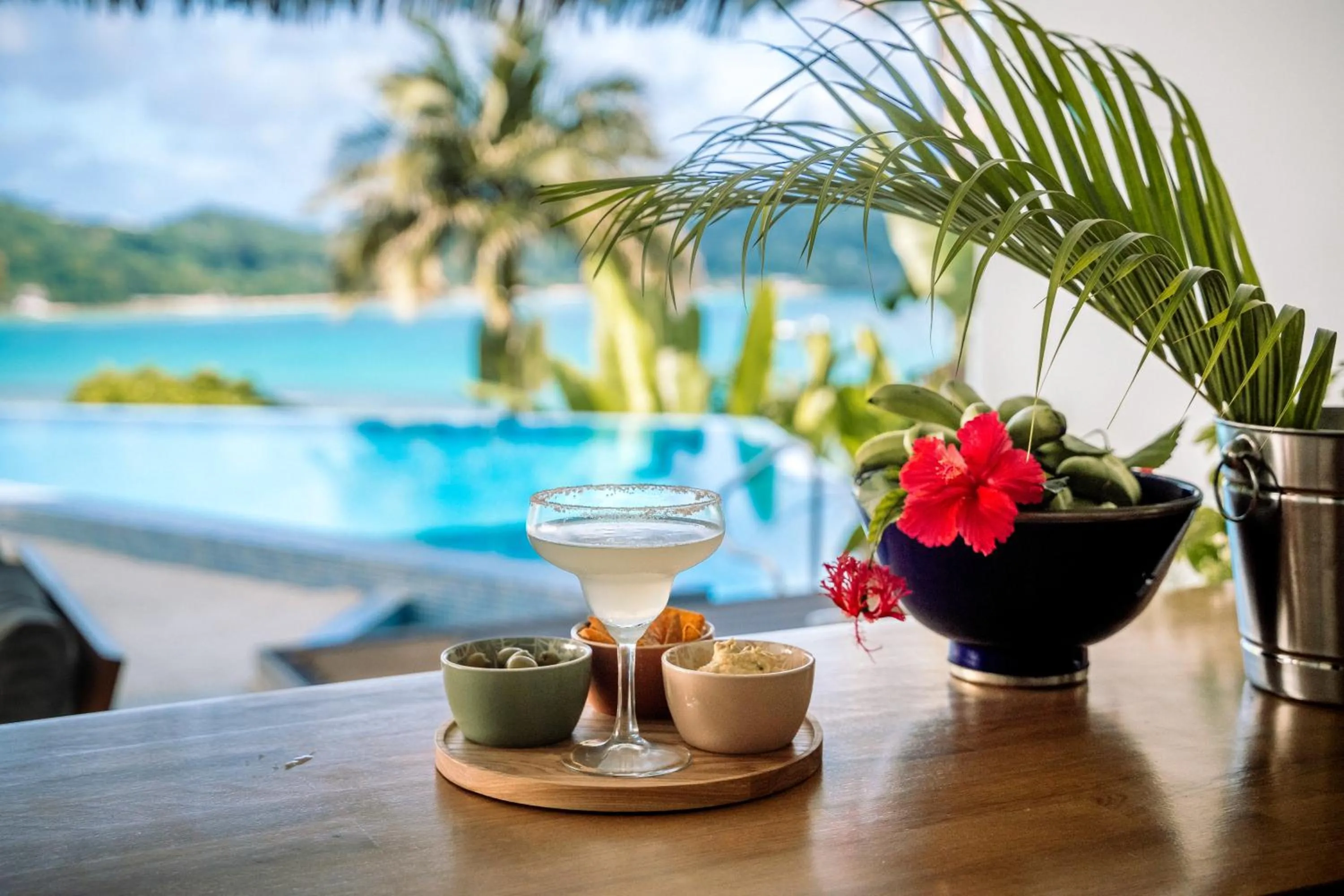 Pool view in The Bay Seychelles Boutique Hotel and Apartments