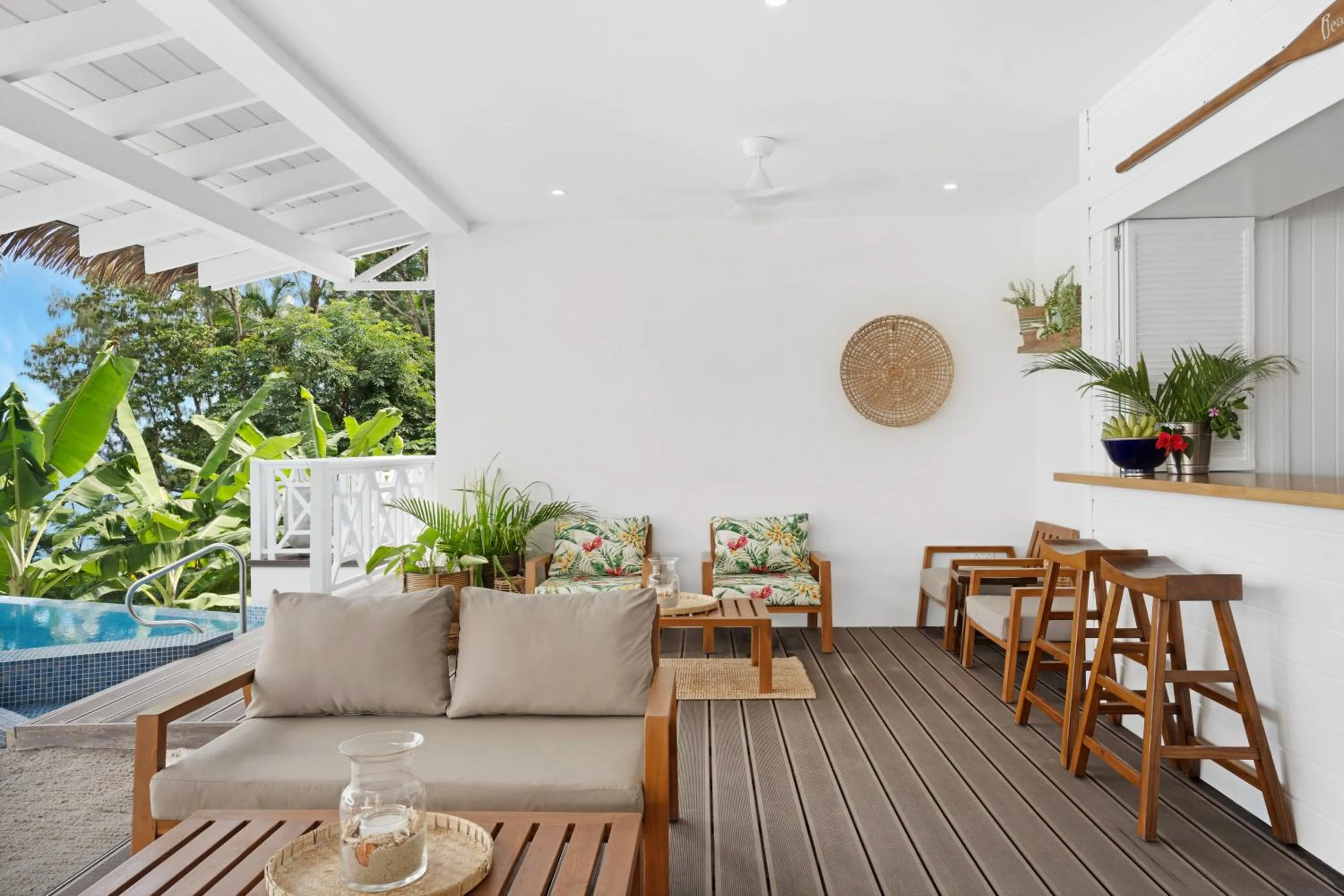 Seating area in The Bay Seychelles Boutique Hotel and Apartments