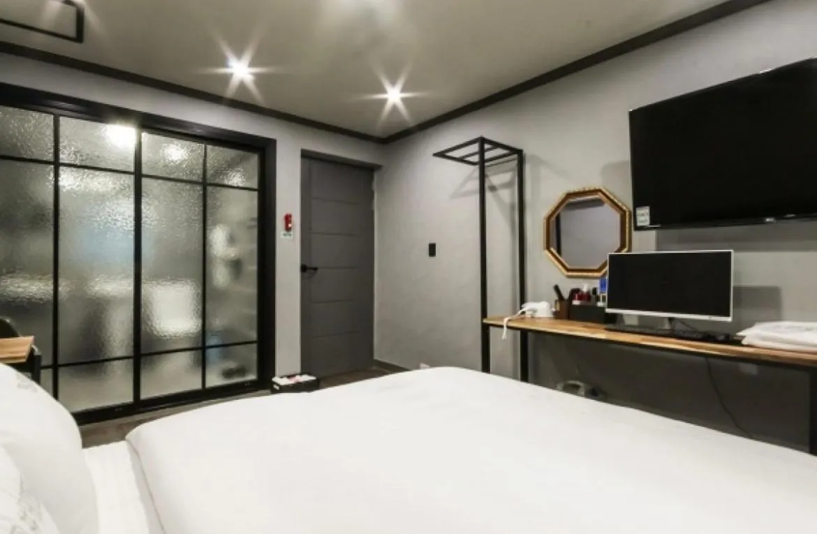 Bed in The Sharp Hotel