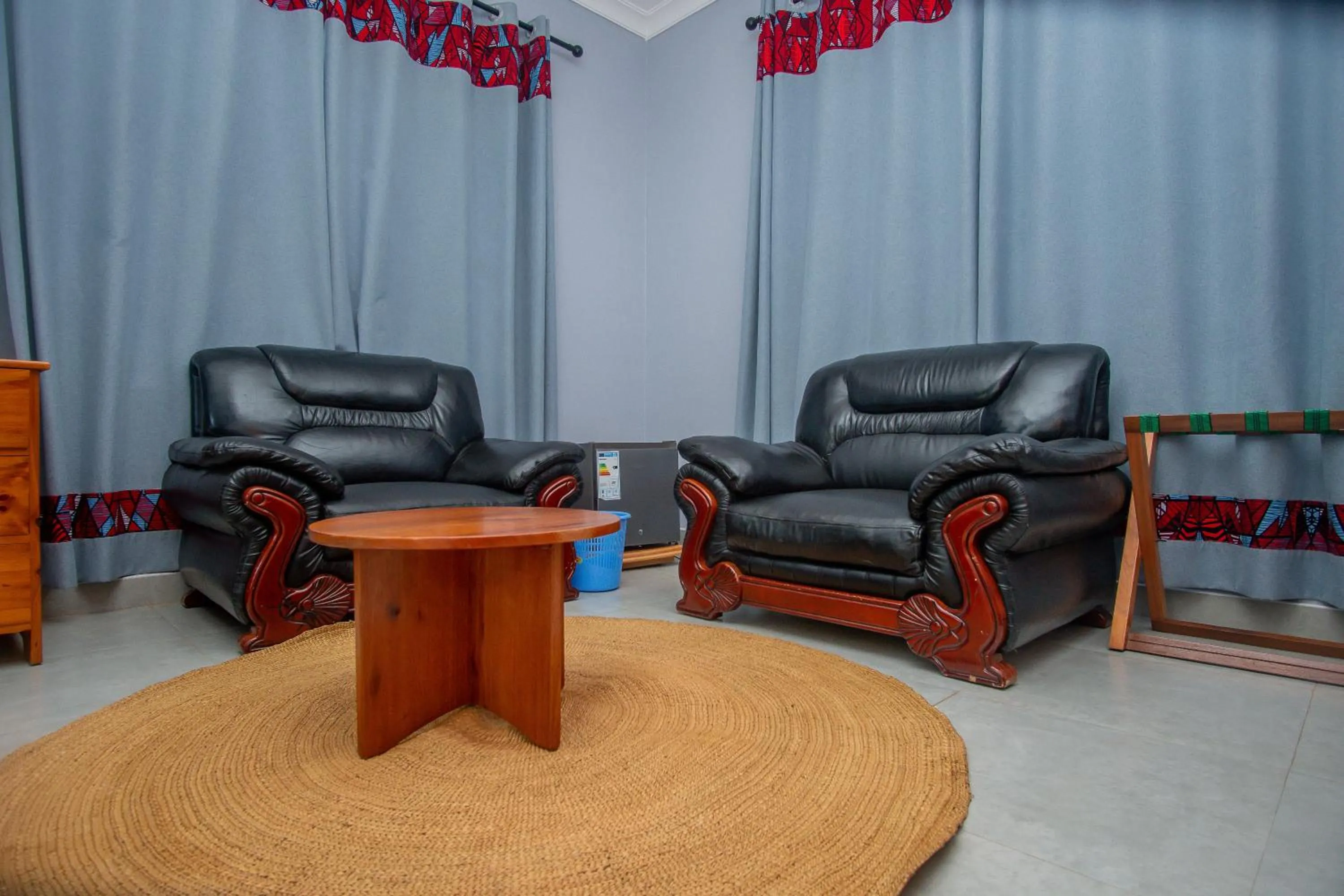 Seating area in La Casa Preciosa in Tanga
