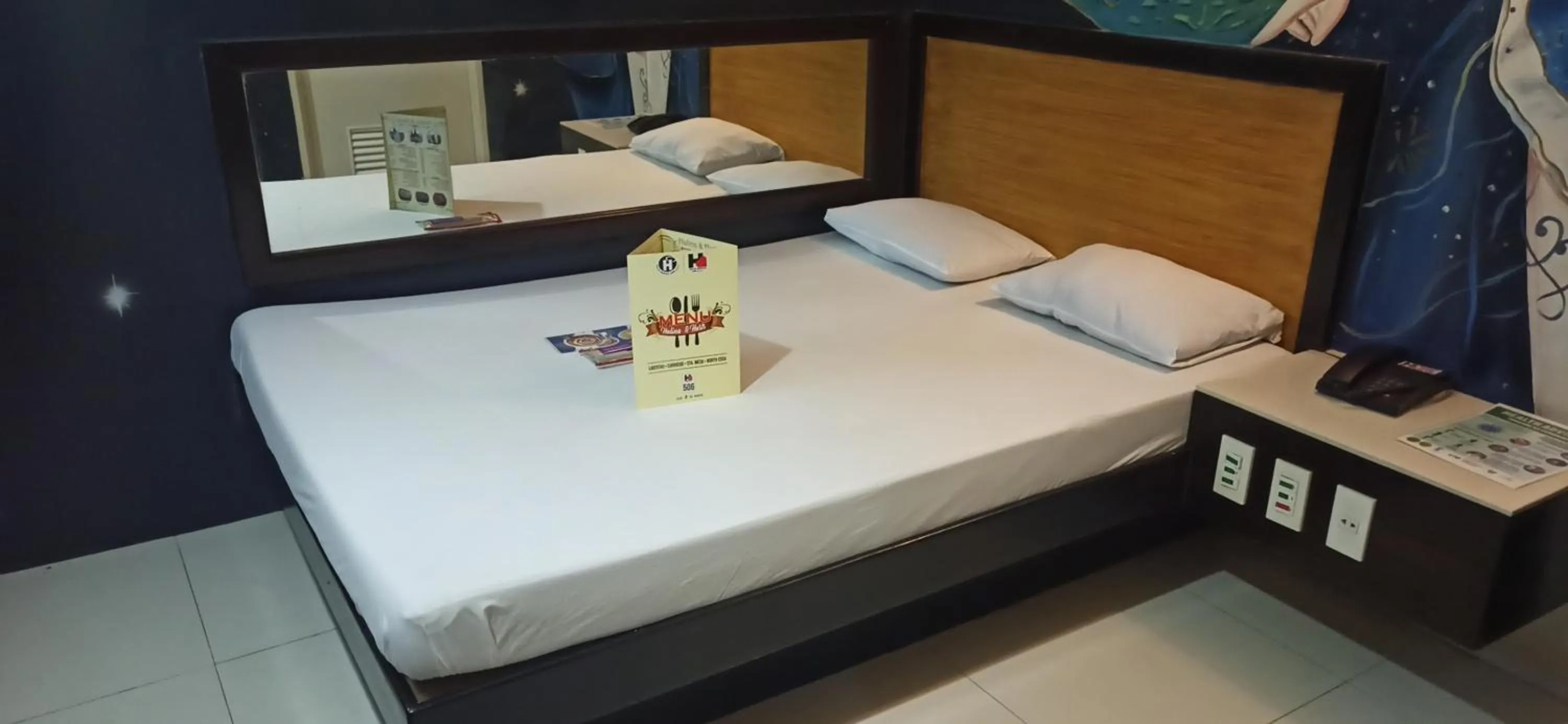 Bed in Harts Hotel-Quezon City