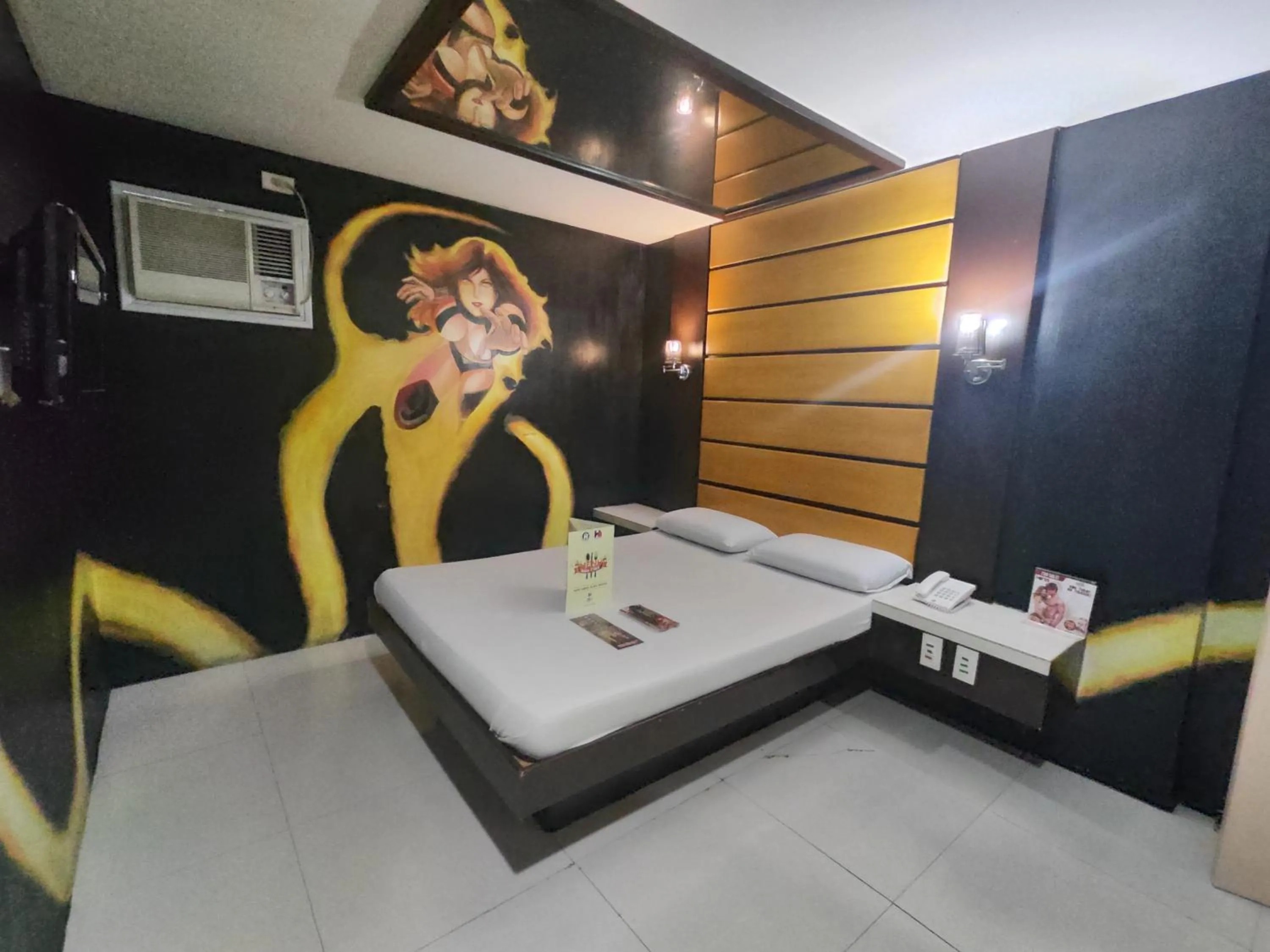 Bed in Harts Hotel-Quezon City