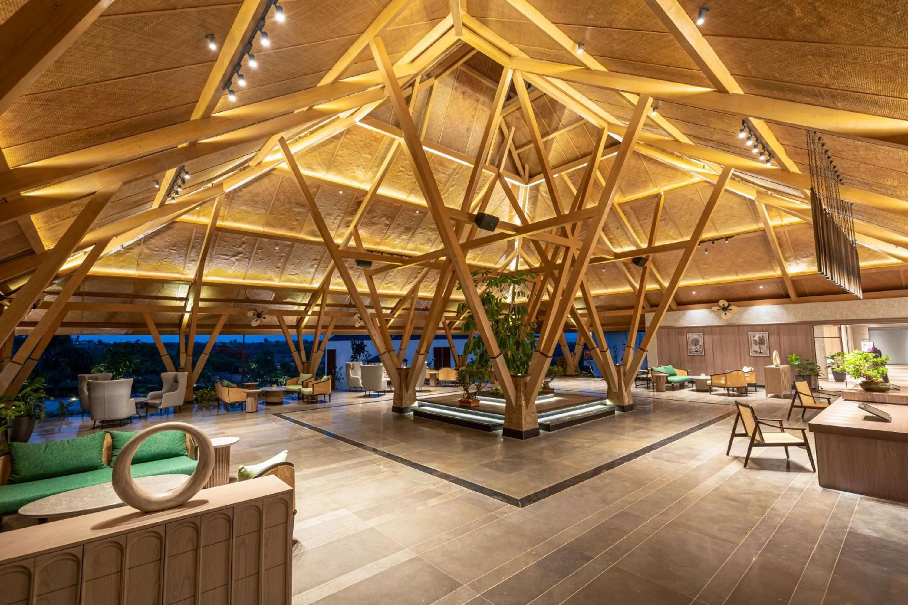 Lobby or reception in Radisson Resort Hatgad Saputara