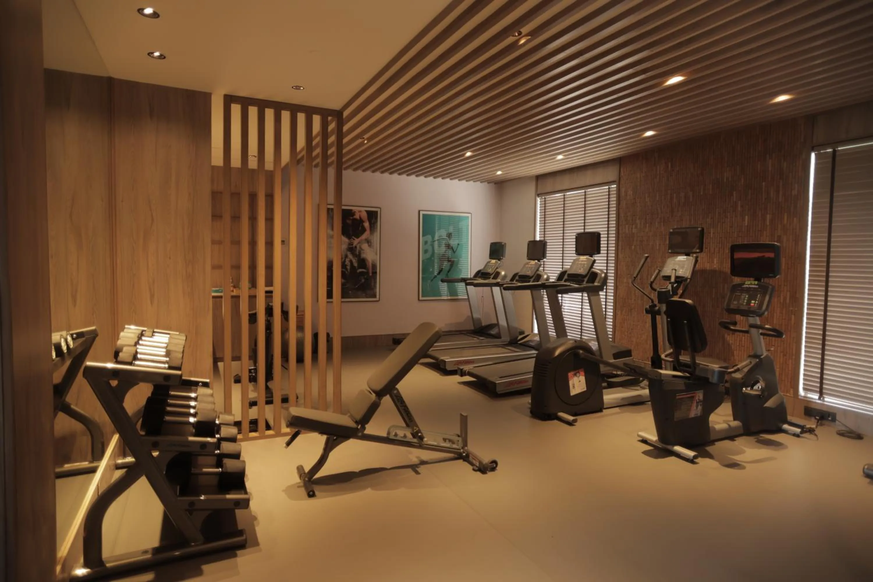 Fitness centre/facilities in Radisson Resort Hatgad Saputara