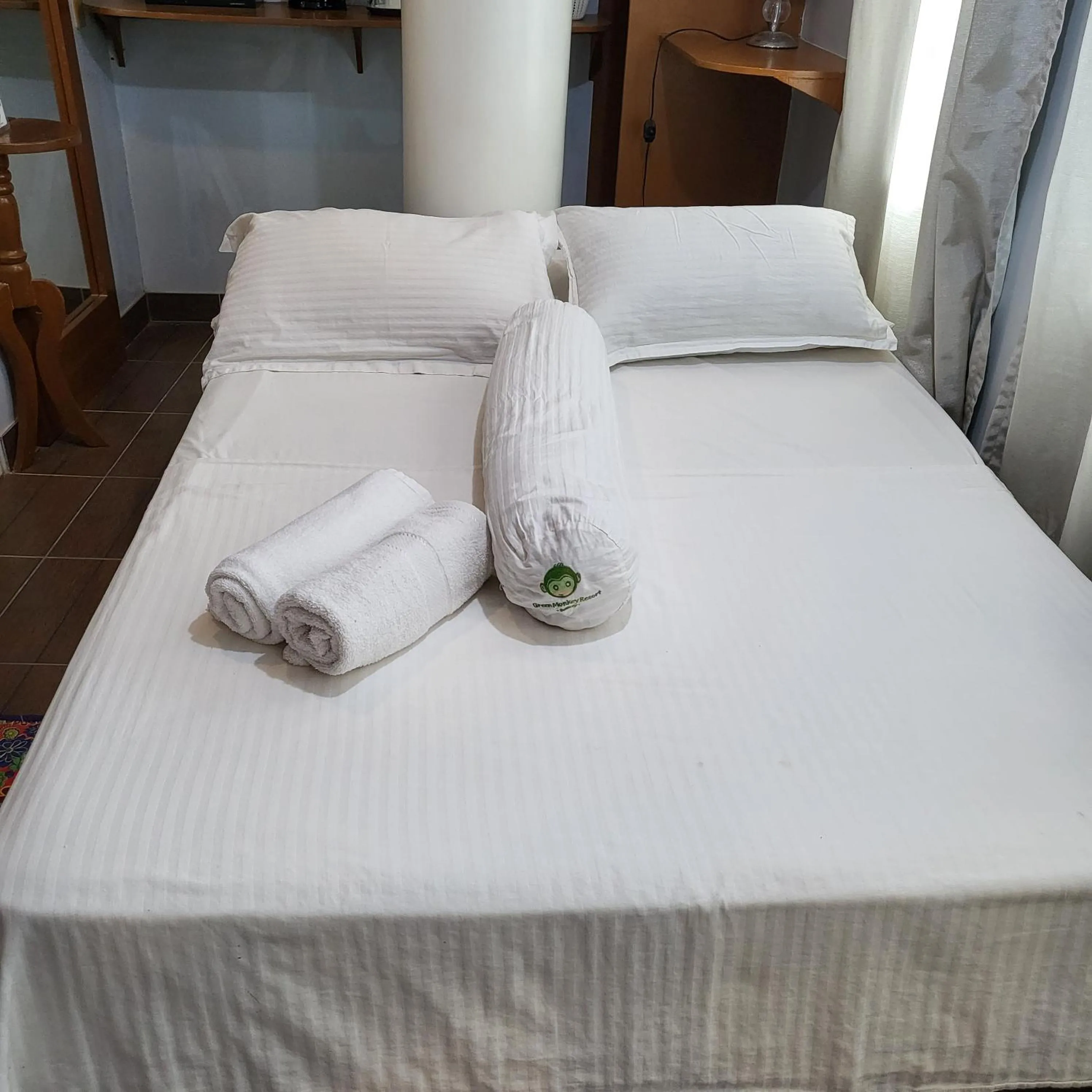 Bed in Green Monkey Resort Boracay